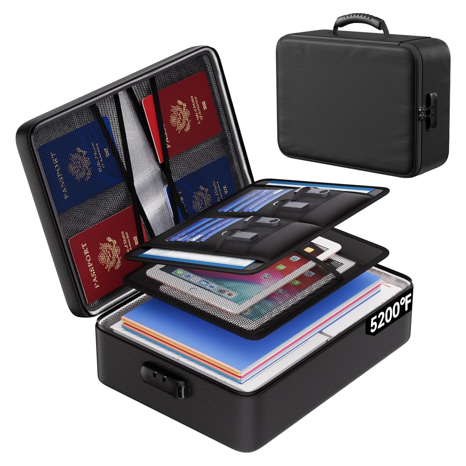 Bolsa Documentos Ignífuga ENGPOW 5200°F con Cerradura