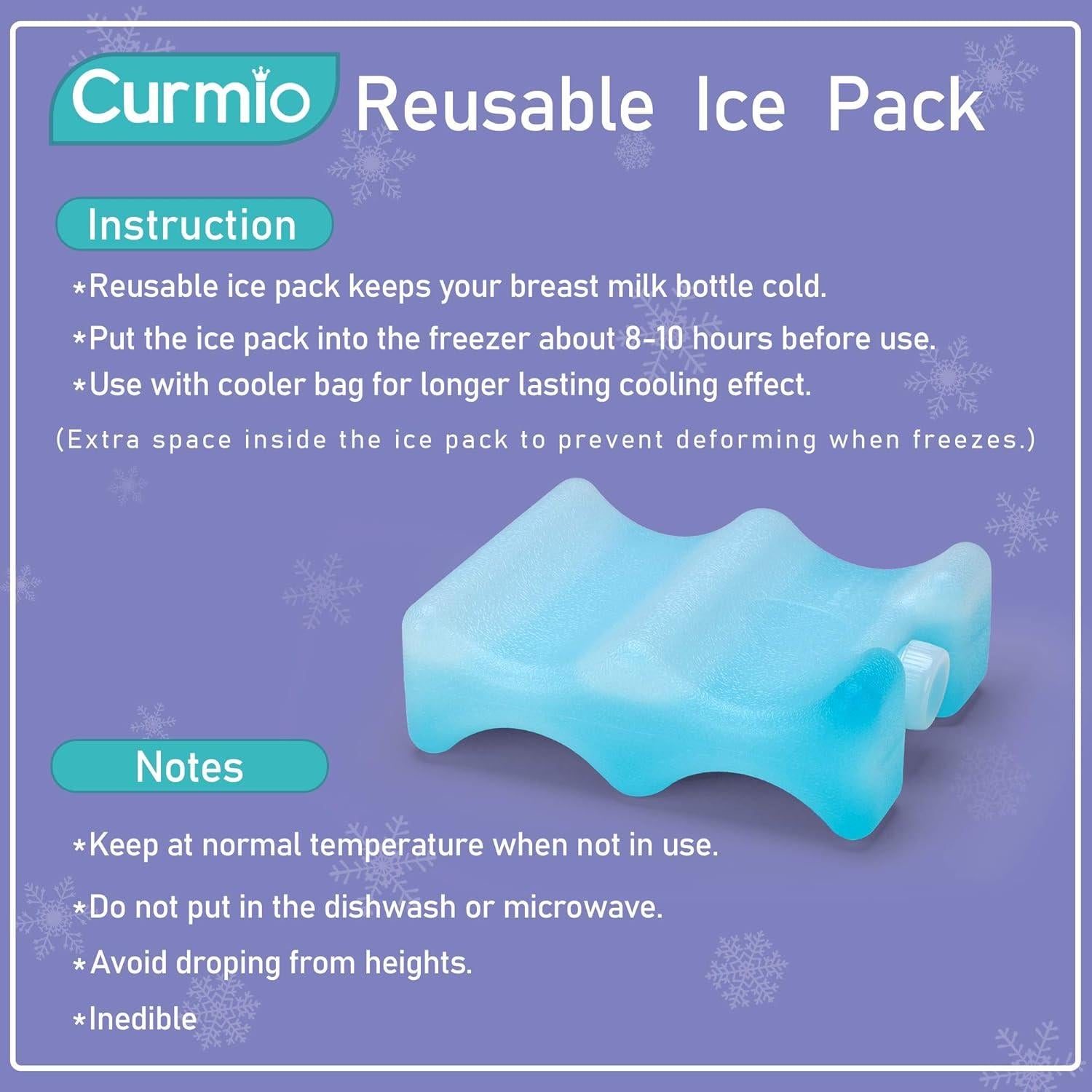 Paquete de Hielo Reutilizable CURMIO para Leche Materna - 1 Unidad