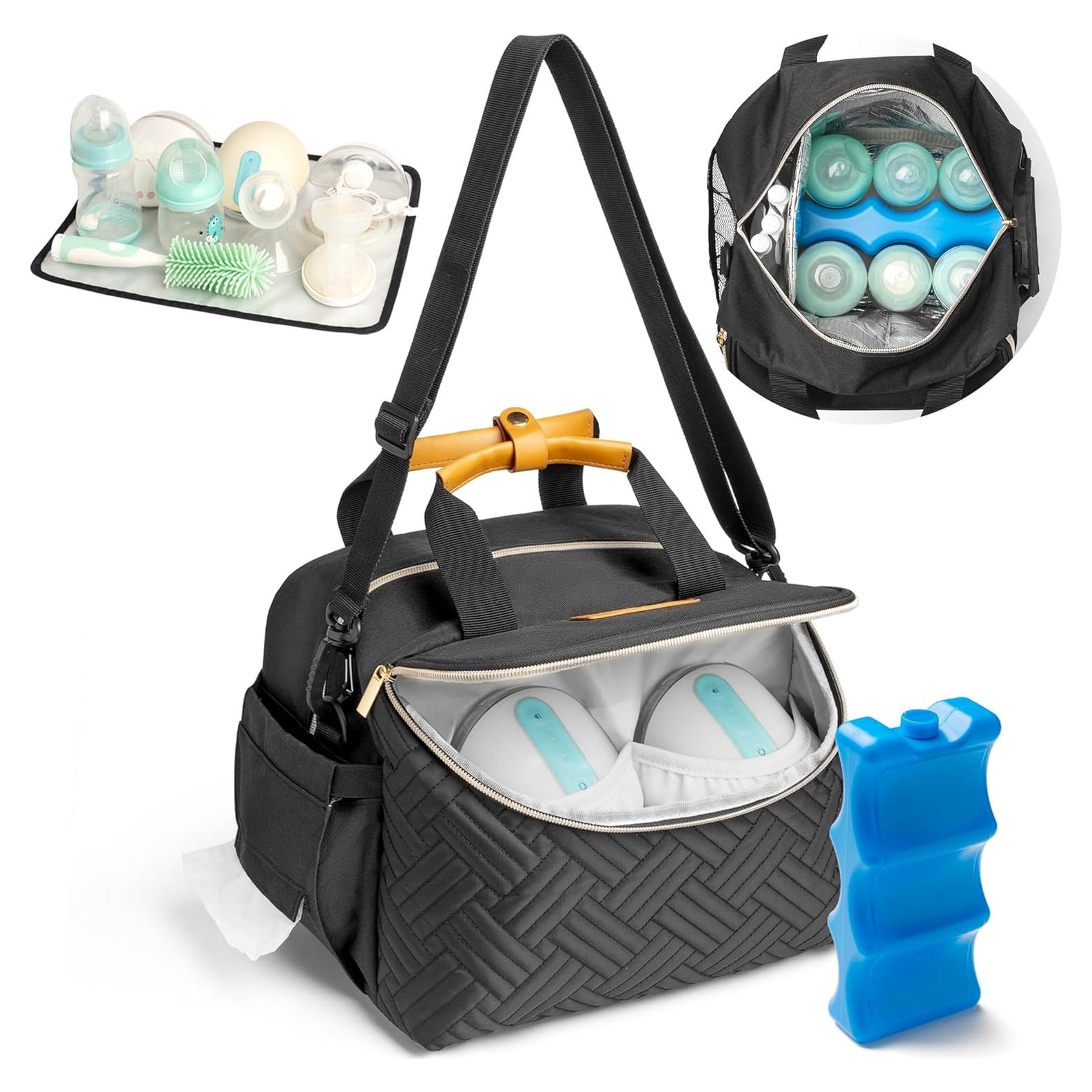 Bolsa de Extractor de Leche CarryWise con Enfriador para 6 Botellas