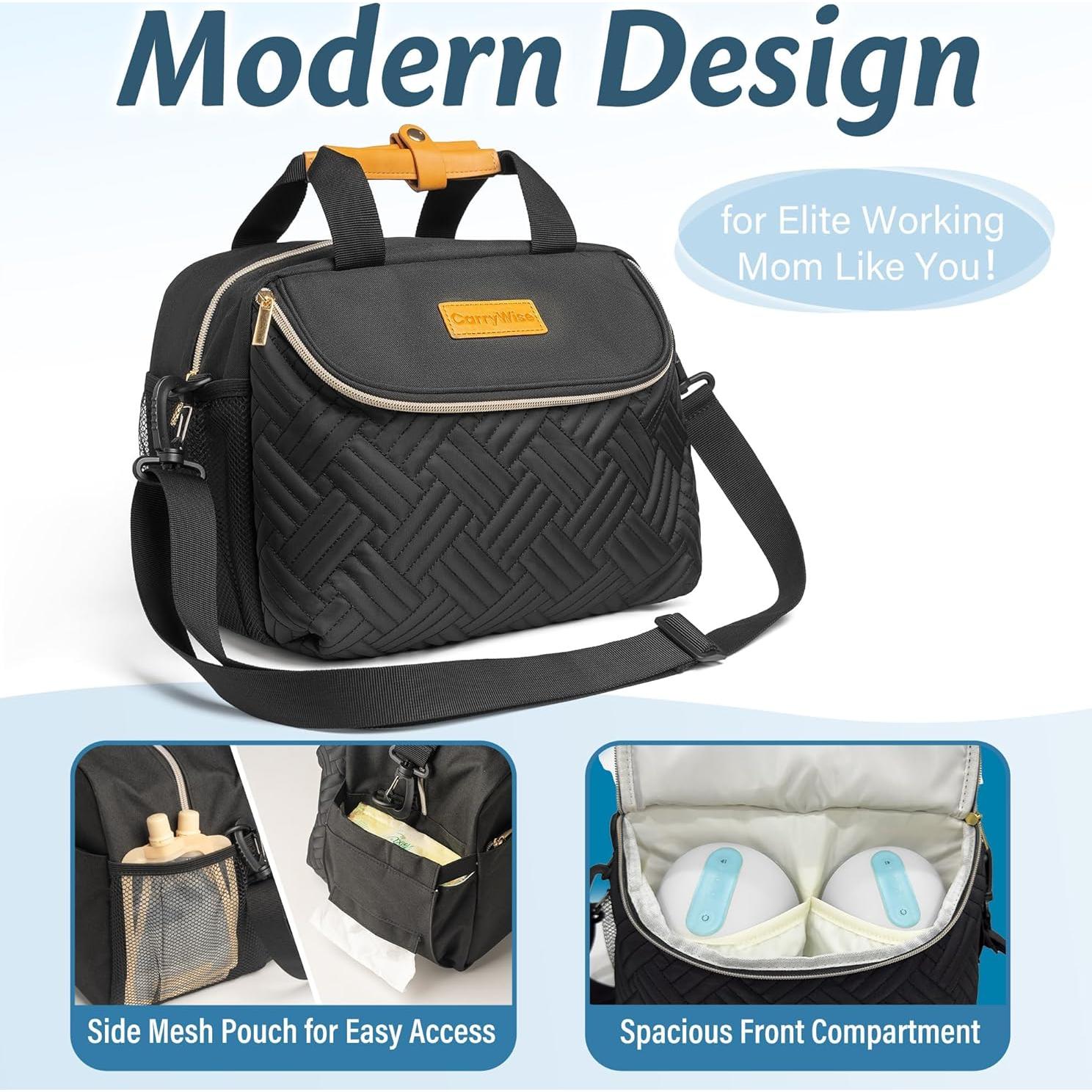 Bolsa de Extractor de Leche CarryWise con Enfriador para 6 Botellas