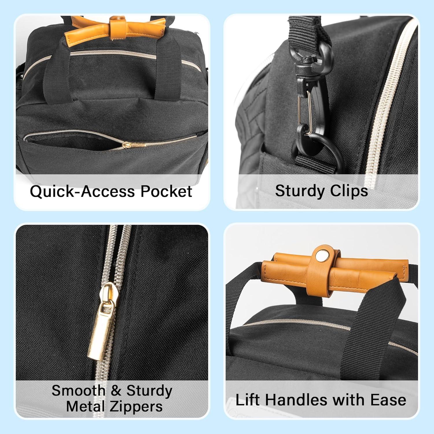 Bolsa de Extractor de Leche CarryWise con Enfriador para 6 Botellas