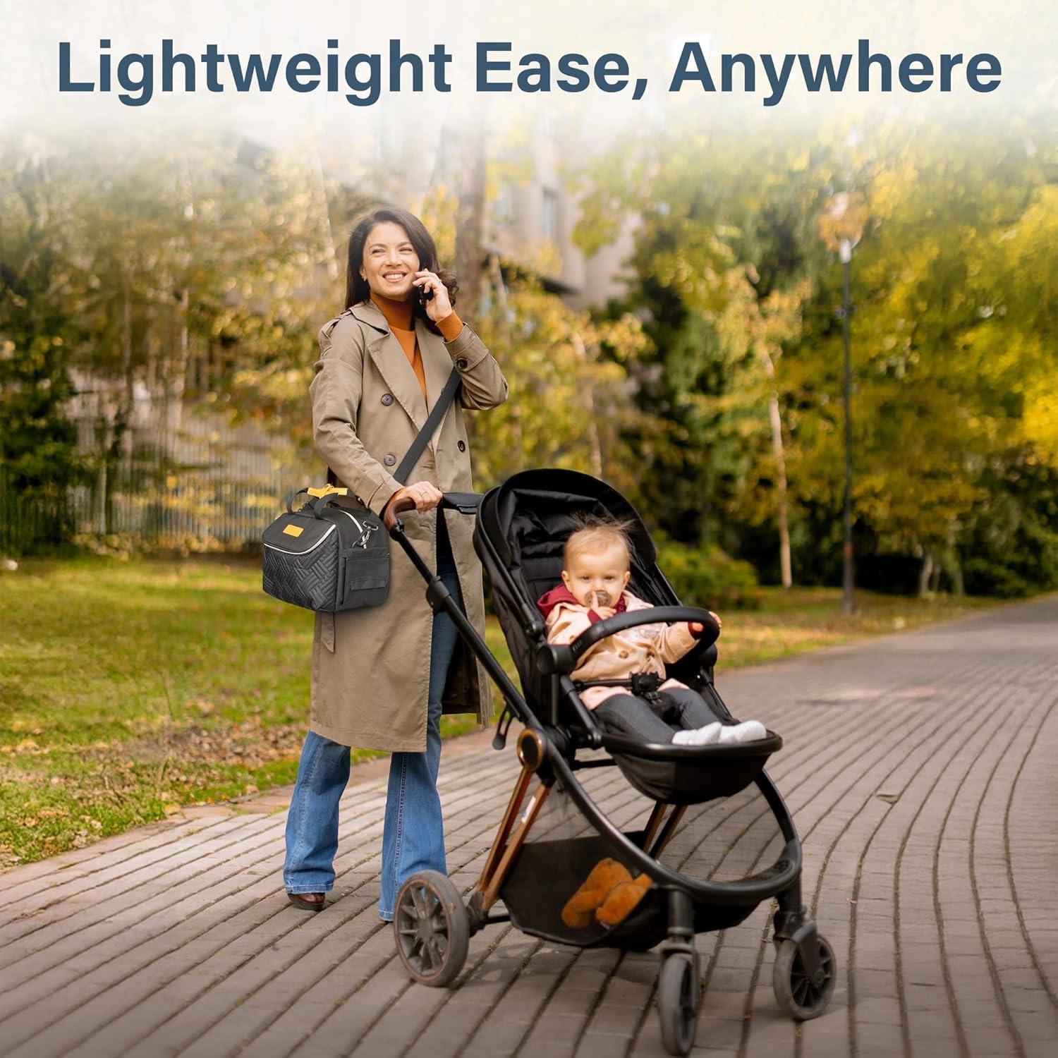 Bolsa de Extractor de Leche CarryWise con Enfriador para 6 Botellas