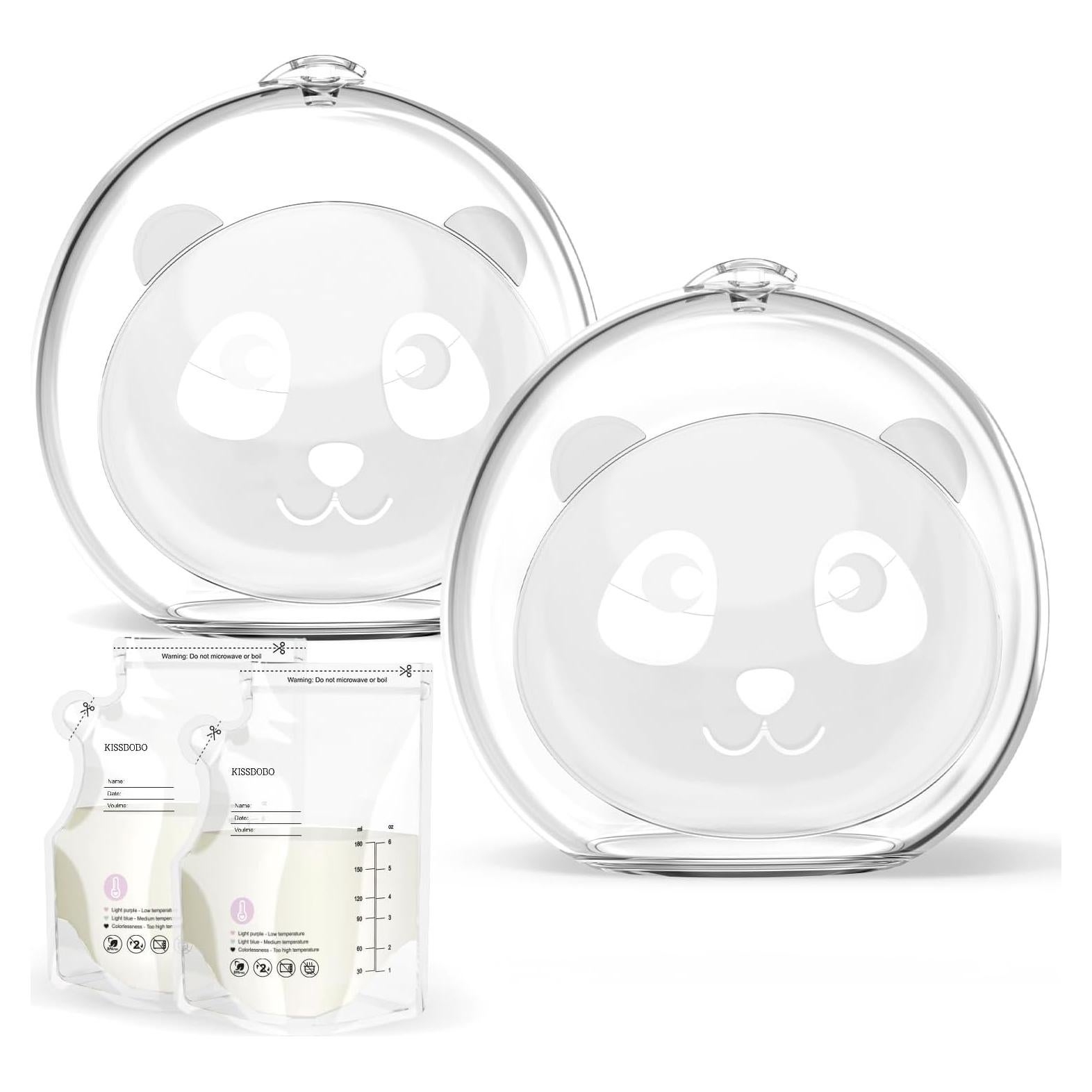 Portable Silicone Milk Containers，Breast Shells Nursing Cup，Soft Silicone Design for Pain-Free Use，Leak-Proof Lid for Easy Travel ，BPA-Free and Easy to Clean