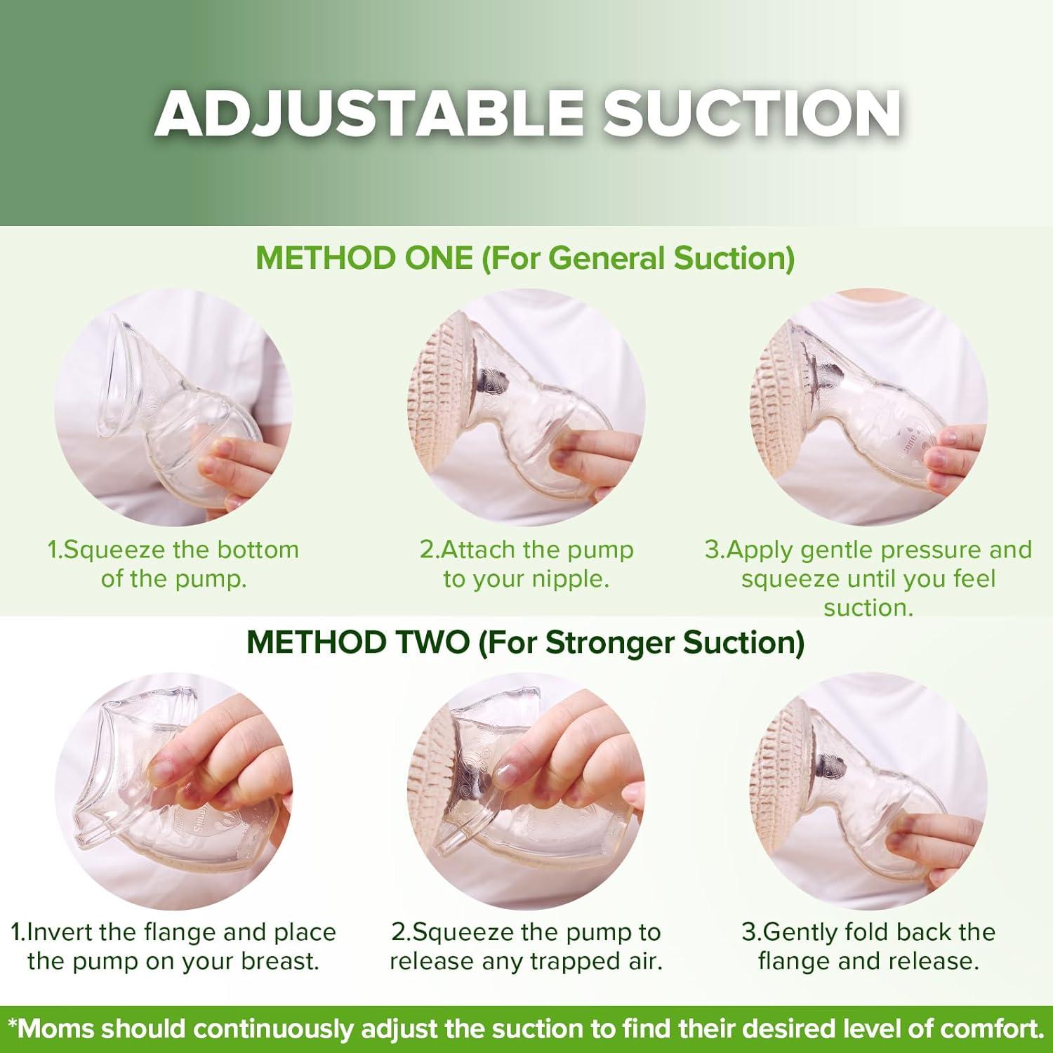 Bomba Manual de Pecho Haakaa 100ml Sonrosado con Tapa Silicona