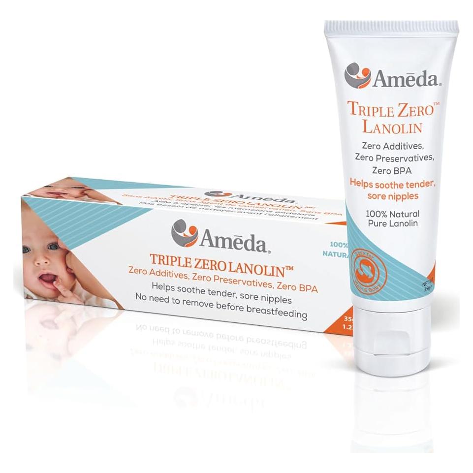 Crema de pezón Lanolina Ameda 35g 100% Natural para Lactancia