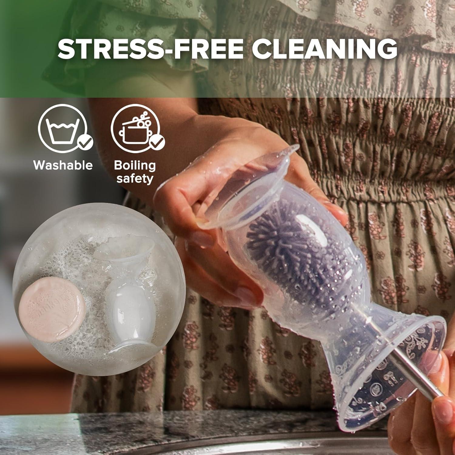 Bomba de Pecho Manual Haakaa Gen.2 100ml Rosa + Tapa