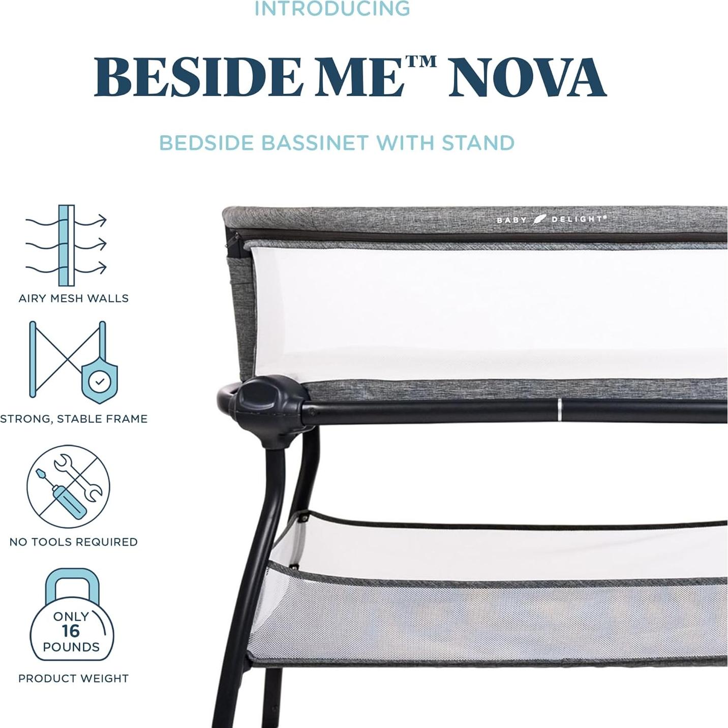 Cuna Lateral Baby Delight Junto a Mí Nova Portátil 7.26 kg