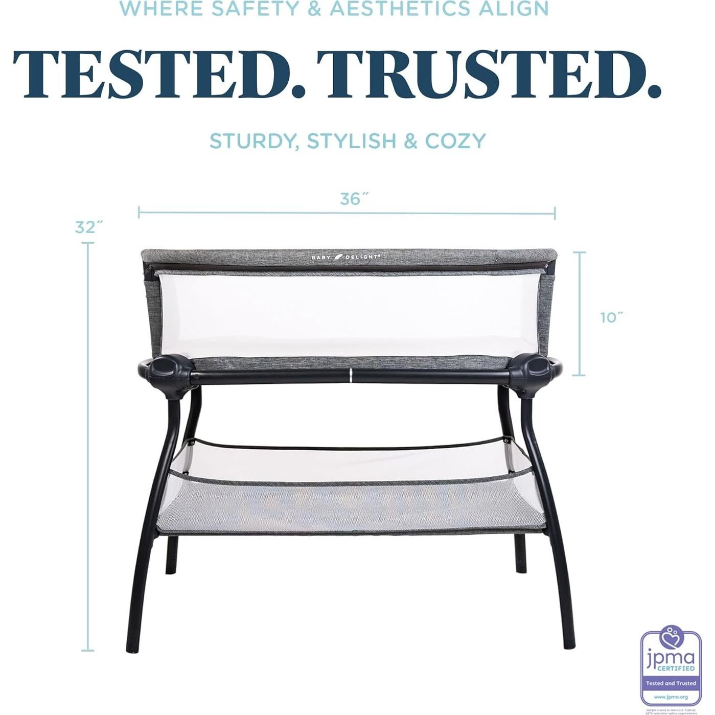 Cuna Lateral Baby Delight Junto a Mí Nova Portátil 7.26 kg