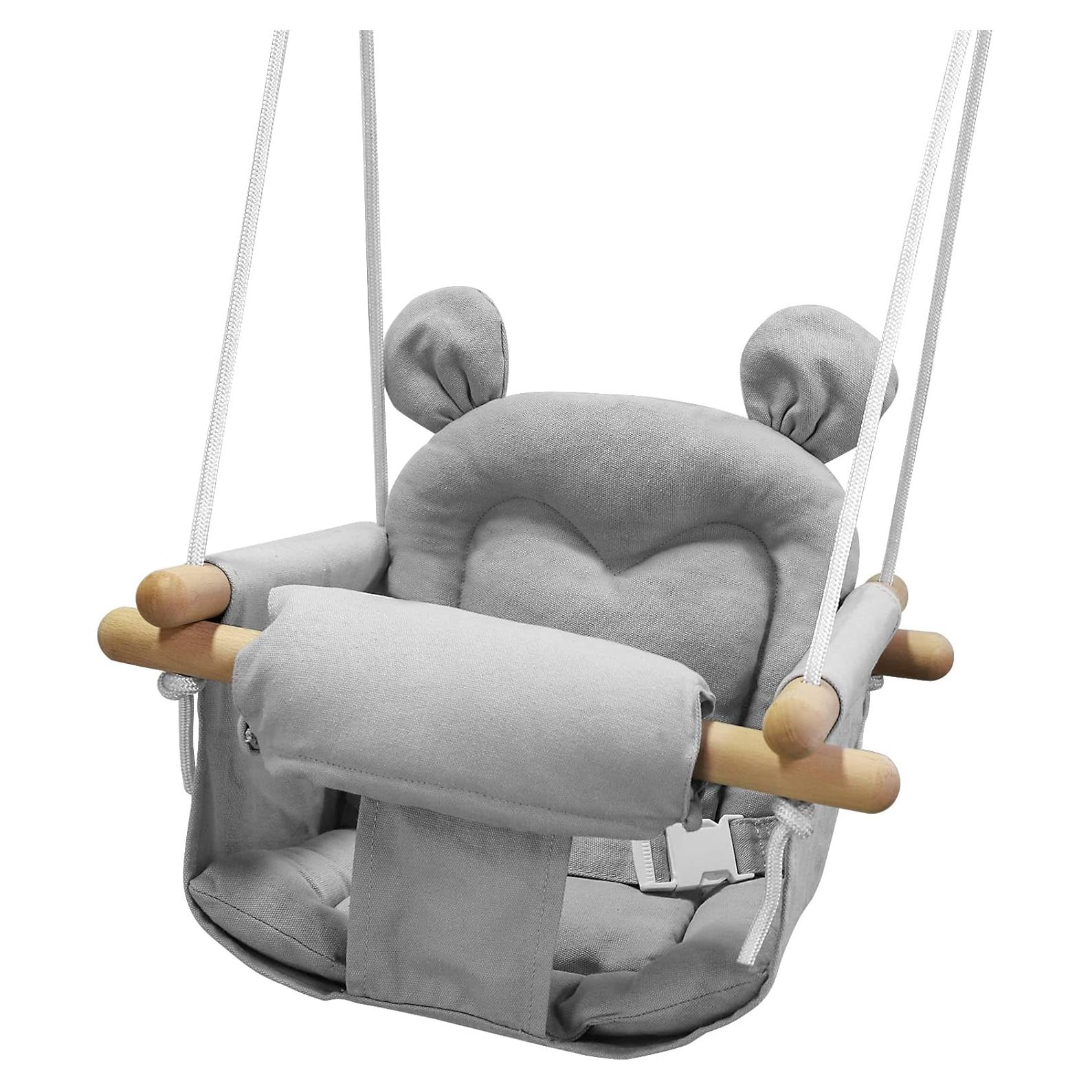 Columpio para Bebés GFU de Lona Ajustable 58 kg Gris