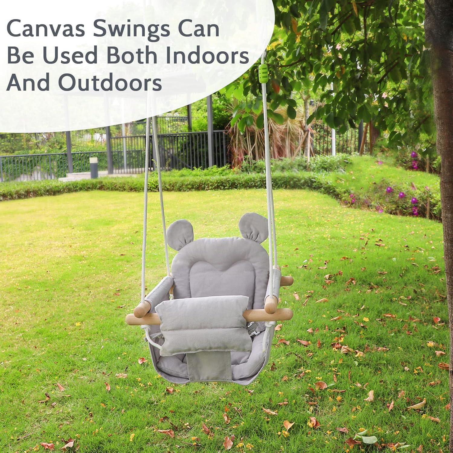 Columpio para Bebés GFU de Lona Ajustable 58 kg Gris