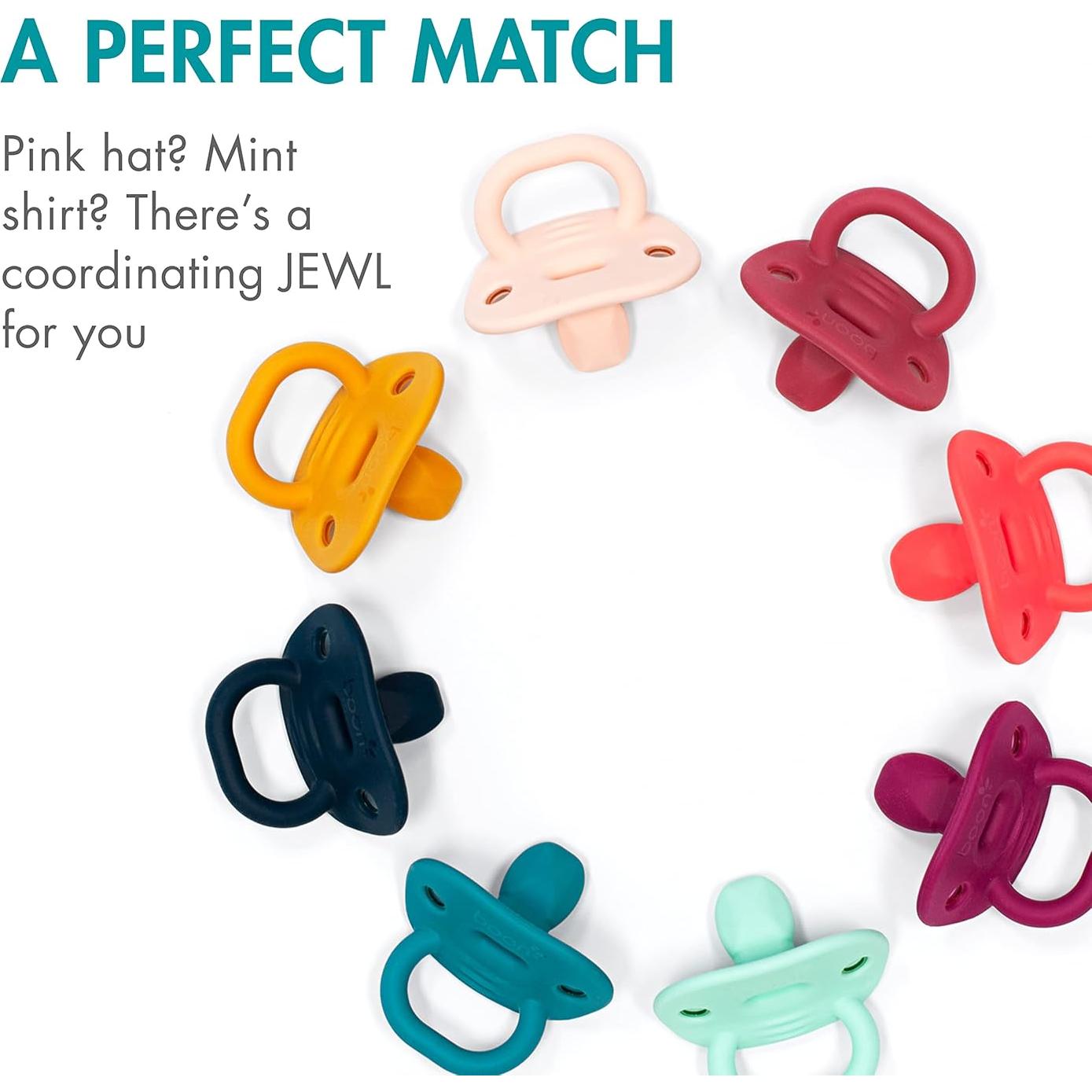 Chupete Ortodóntico Boon Jewl de Silicona - 4 Unidades 3-6 Meses