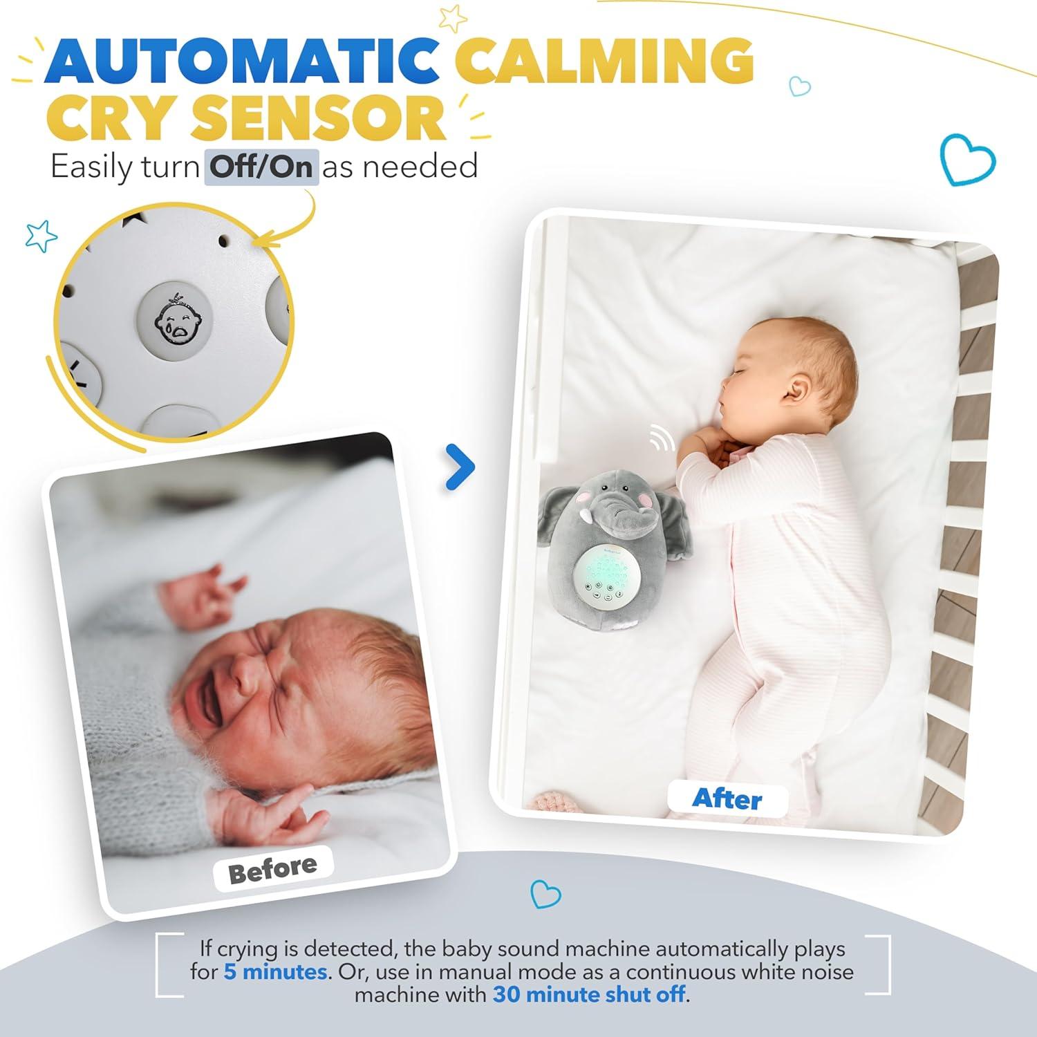 Máquina de Sonido para Bebés Bubzi Co Elefante Portátil