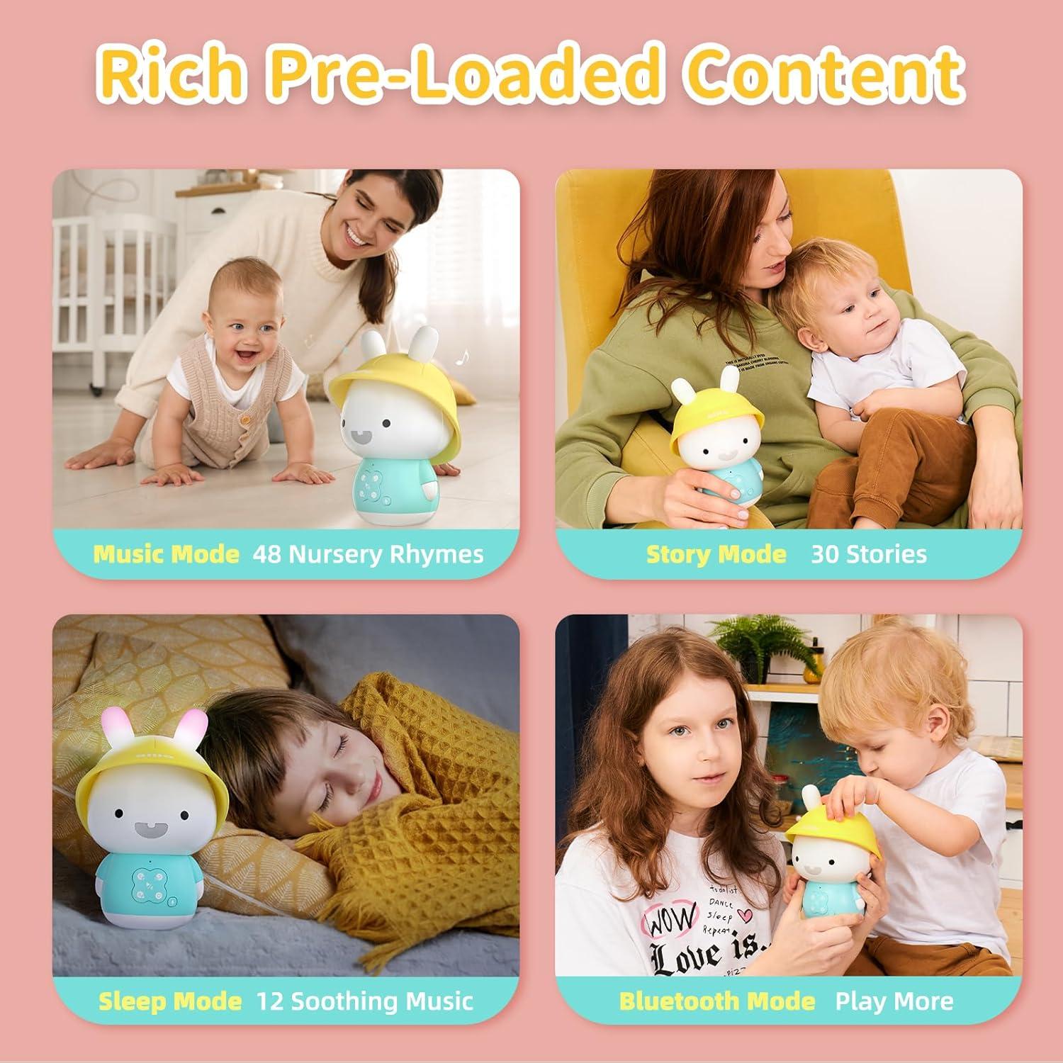 Reproductor de Música Alilo Bunny para Niños 0-6 Años