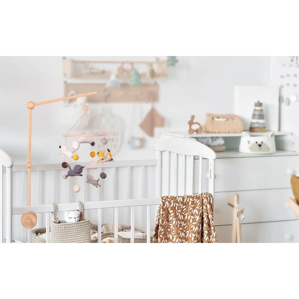 Brazo de Móvil de Madera YOUQIAN para Cuna - Soporte Ajustable