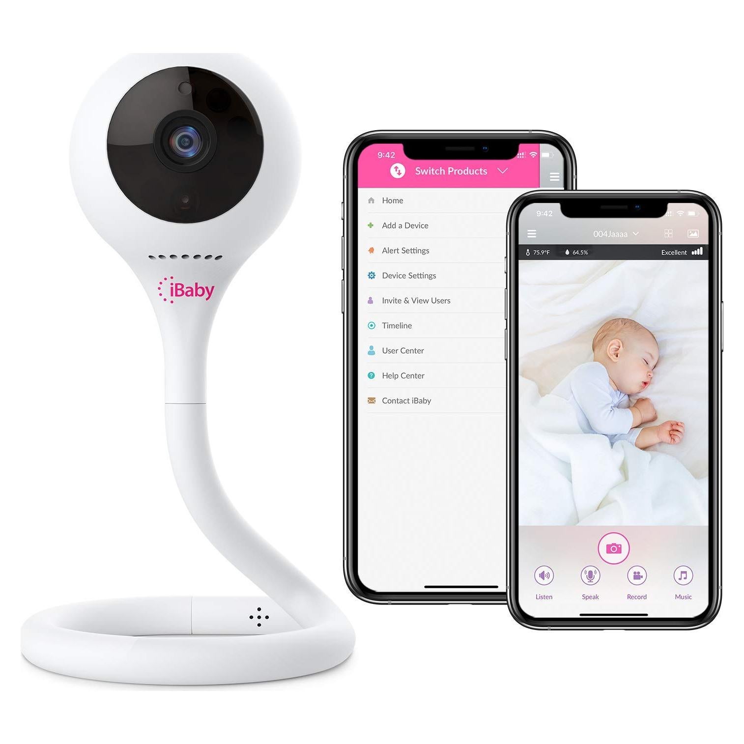 Cámara Monitor de Bebé iBaby M2C WiFi FHD 1080P con Audio