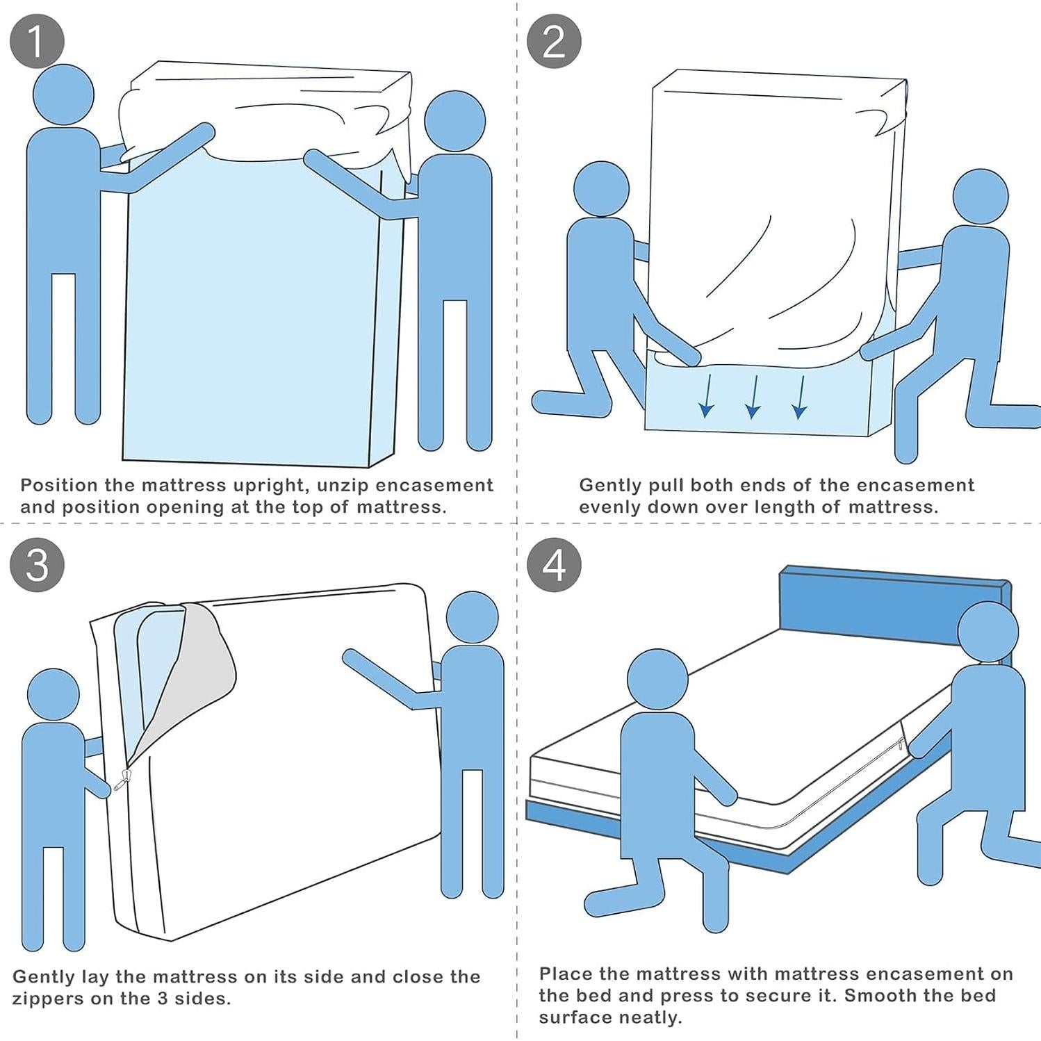 Protector de Colchón Impermeable Winkaura Twin 9" Profundo