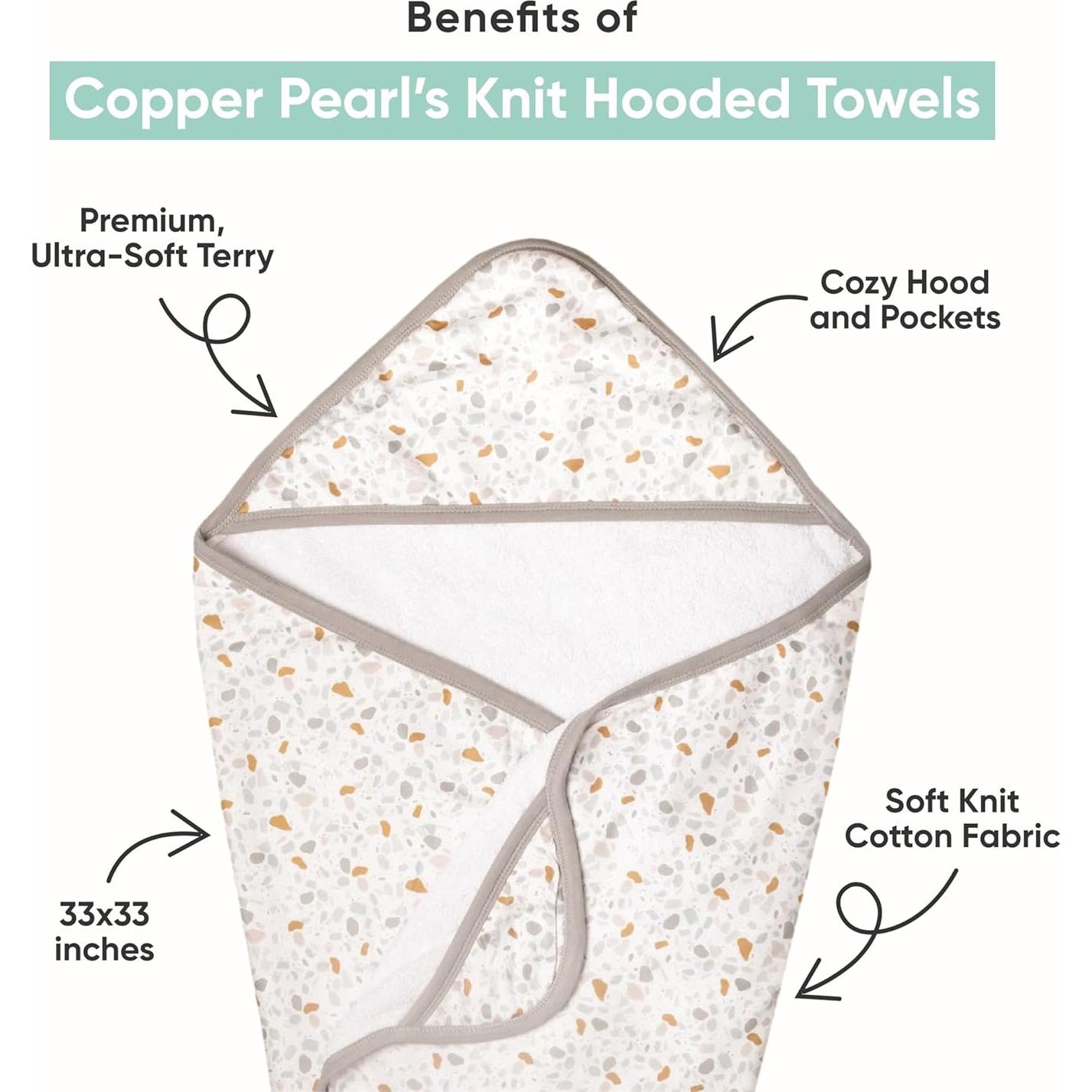 Toalla de baño con capucha Copper Pearl Otoño 83.82x83.82 cm