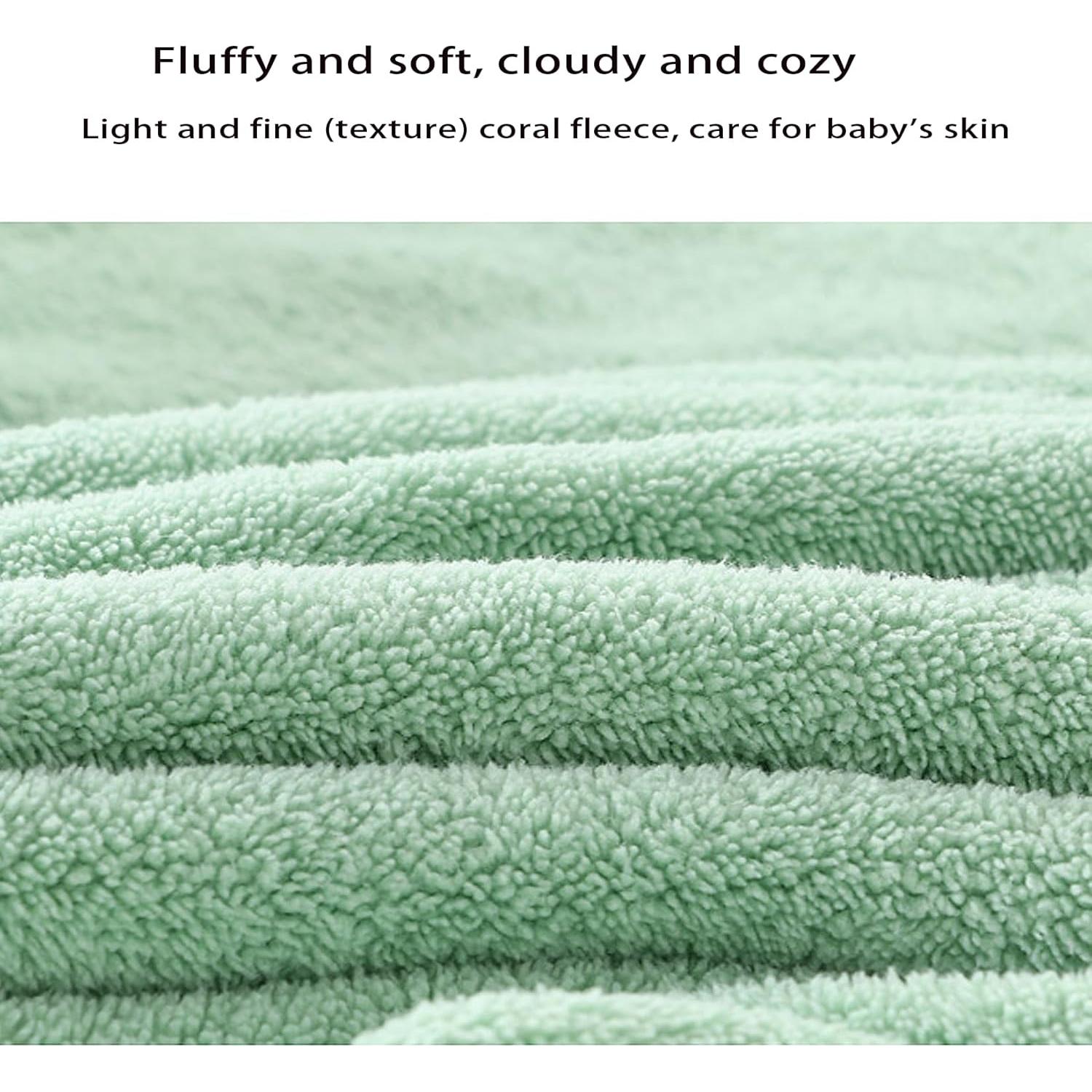 Toalla con Capucha para Bebés IFaryMes Verde 80x80 cm Ultra Absorbente