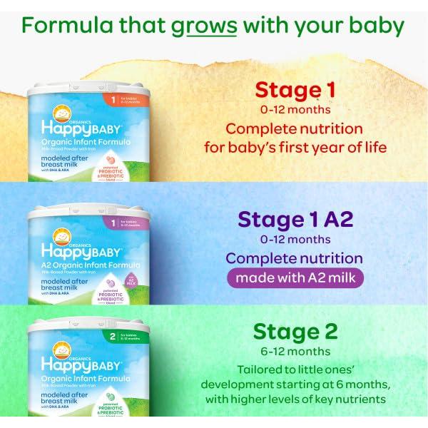 Fórmula Infantil Orgánica Happy Baby A2 649g 0-12 Meses