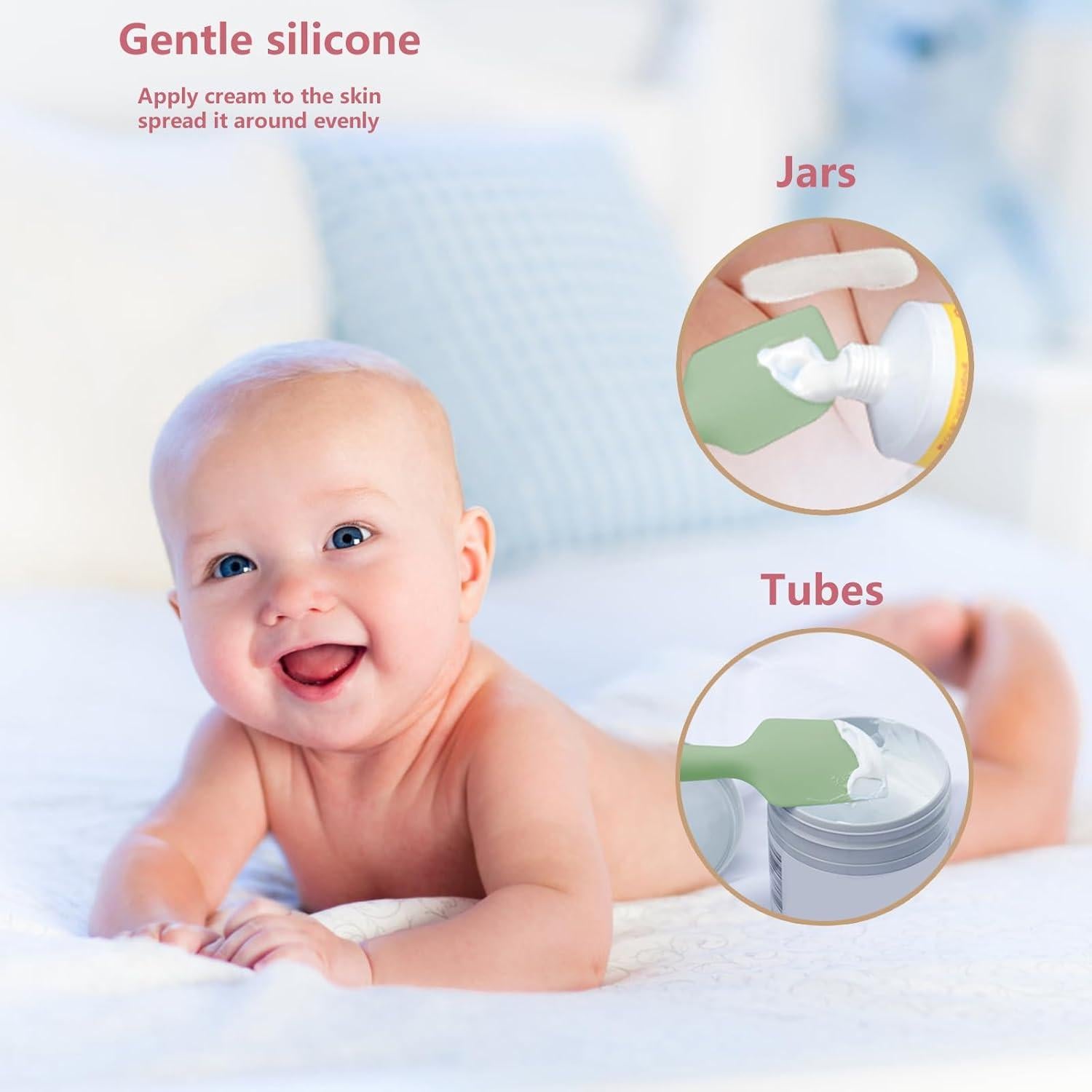 Espátula de Crema para Pañales JIQIHEYI - 3 Colores