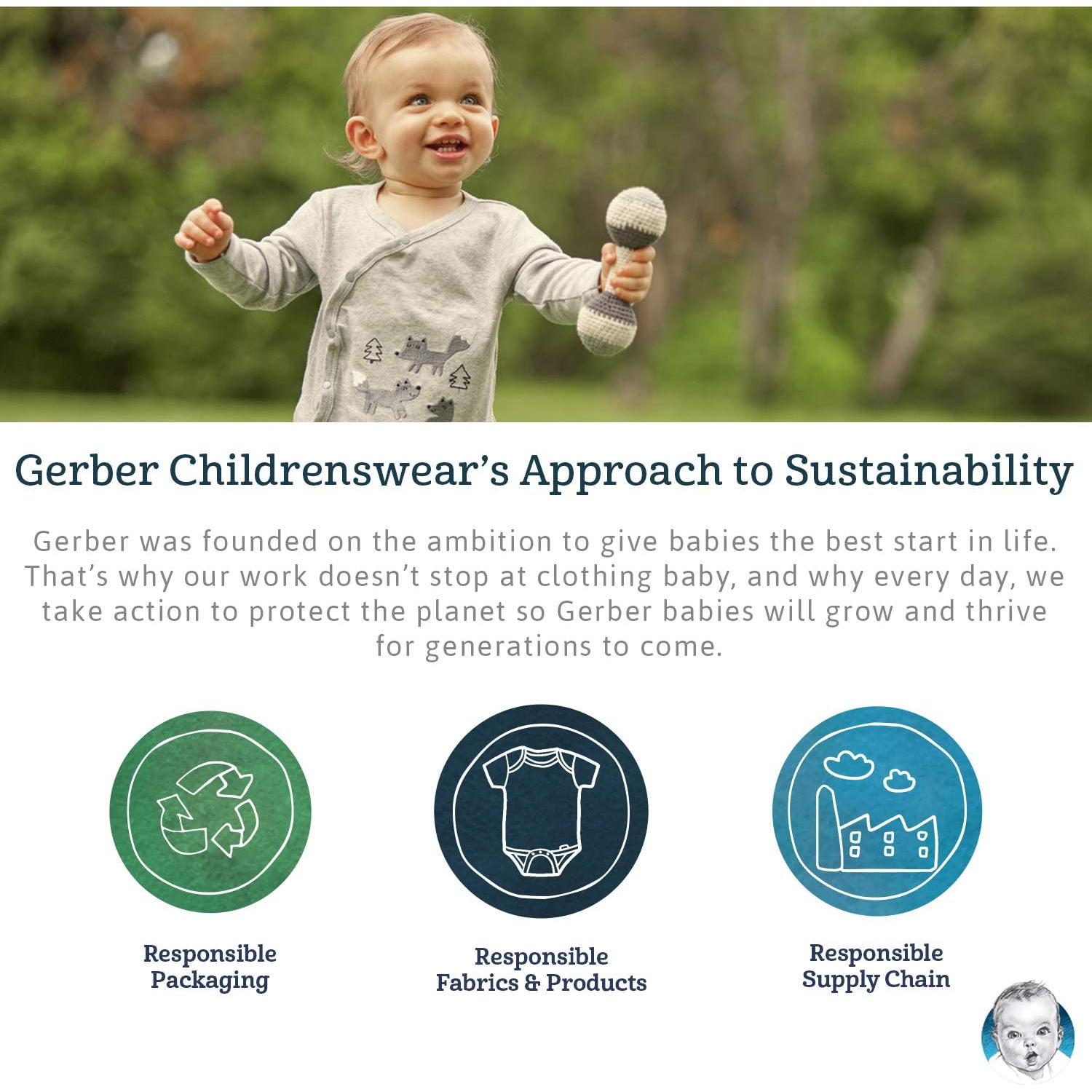 Paquete de 10 Pañales de Tela Gerber 100% Algodón Blanco 3 Capas