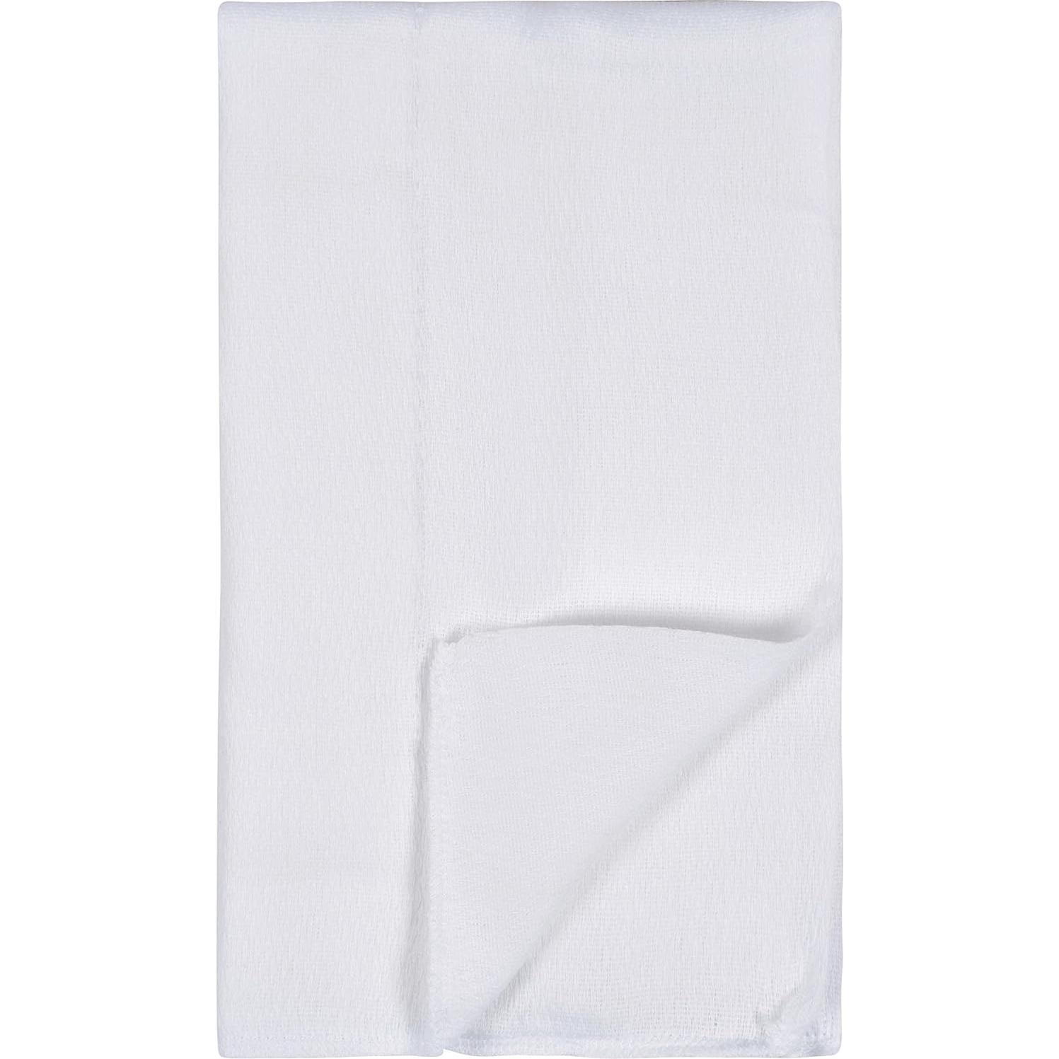 Paquete de 10 Pañales de Tela Gerber 100% Algodón Blanco 3 Capas