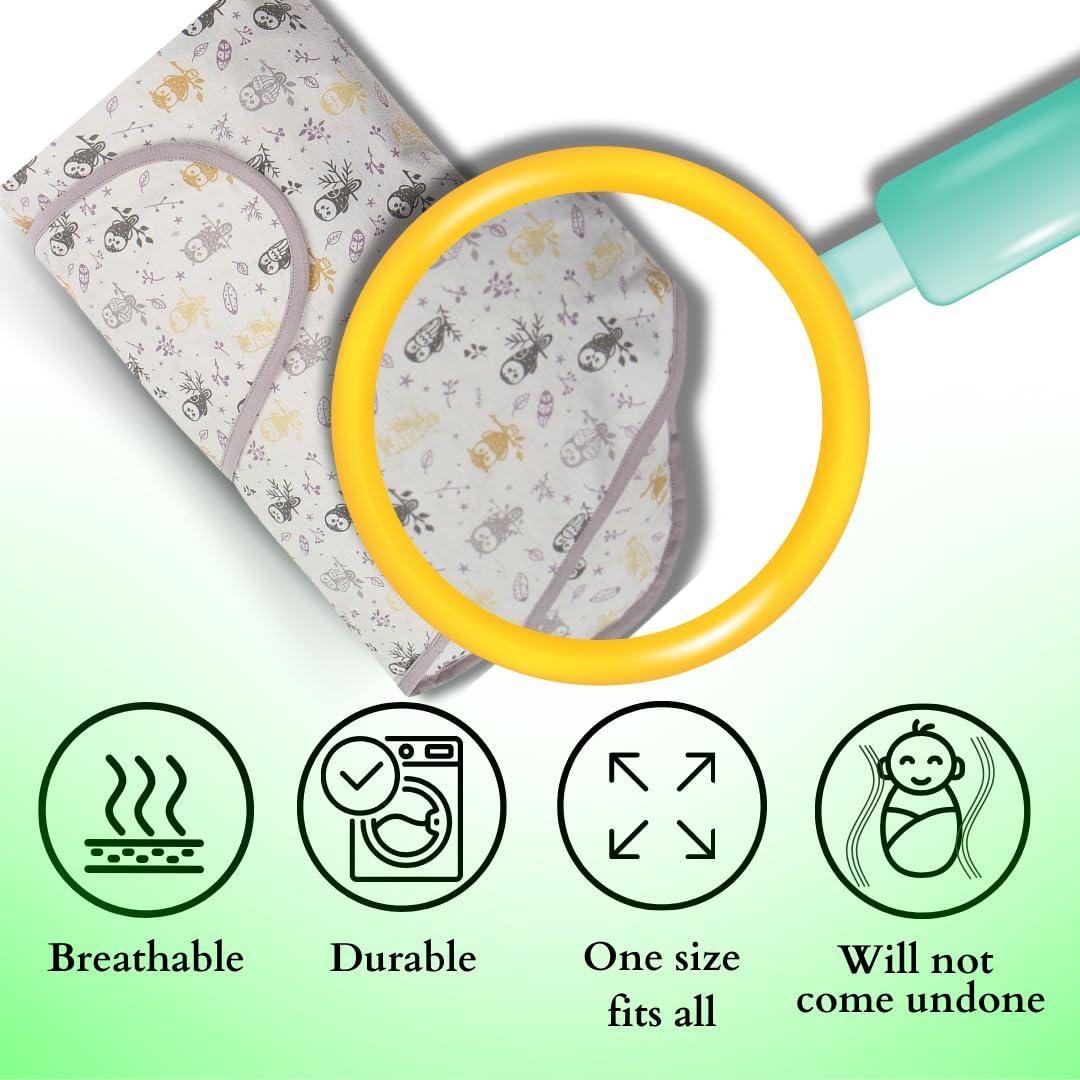 Manta de Envolver Milagrosa Algodón 100% para Bebés - La Aventura Te Espera