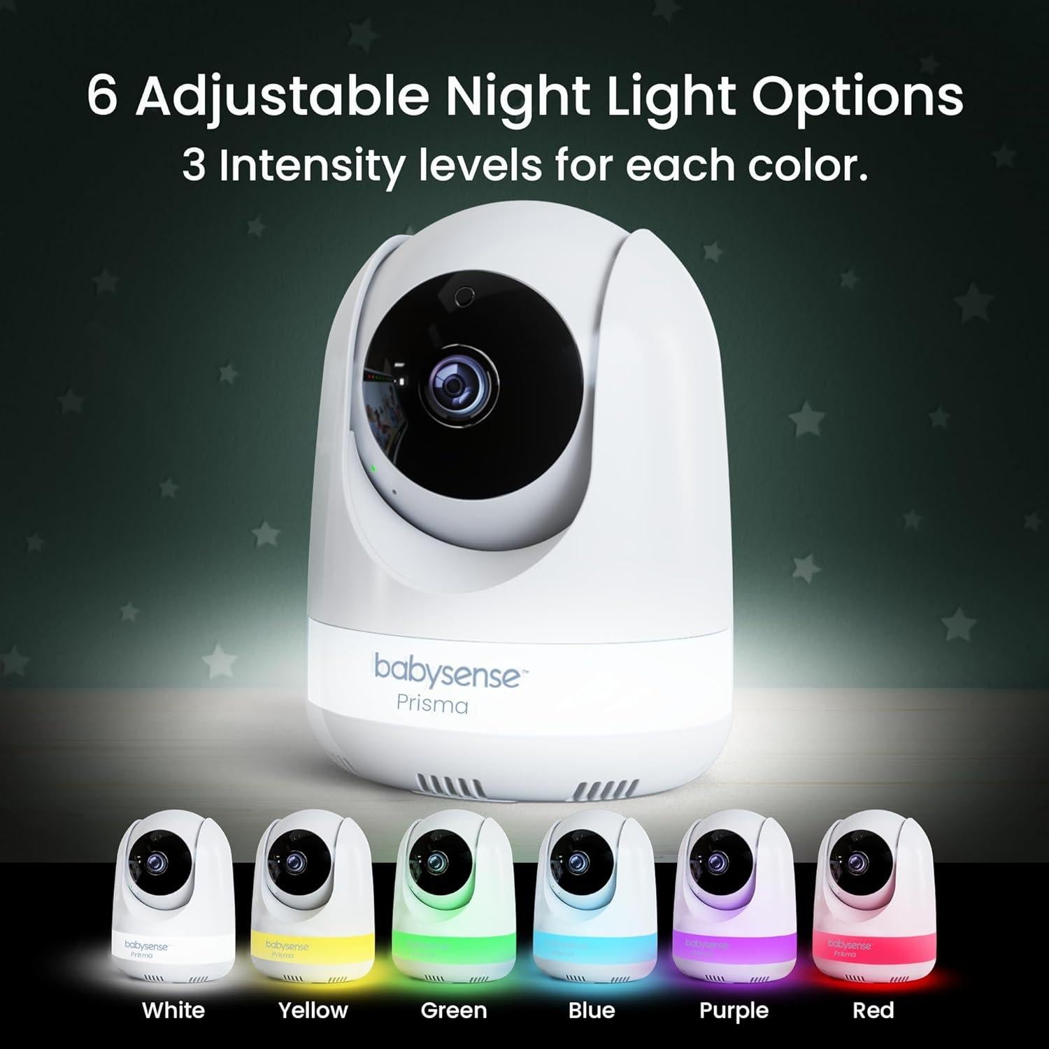 Monitor de Bebé Babysense Prisma 5" HD con Audio y Luz Nocturna