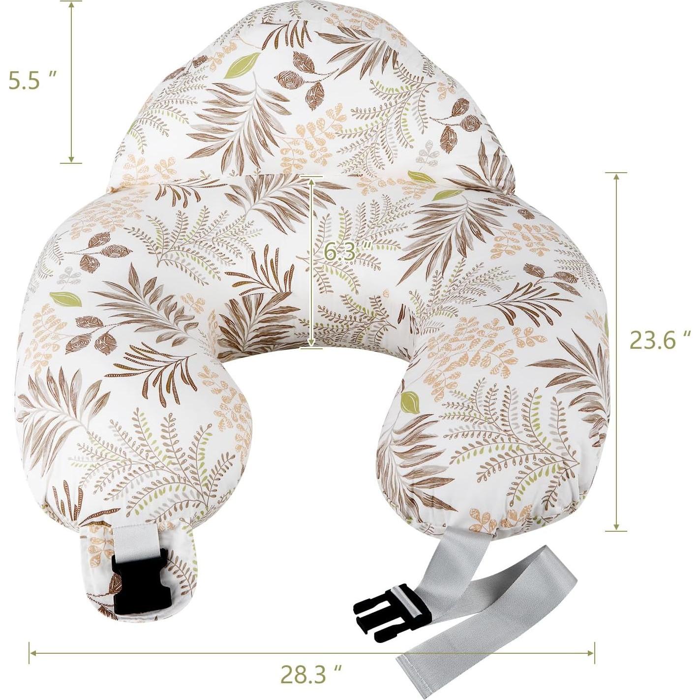 Almohada de Lactancia Lurui con Cinturón Ajustable 63x58cm