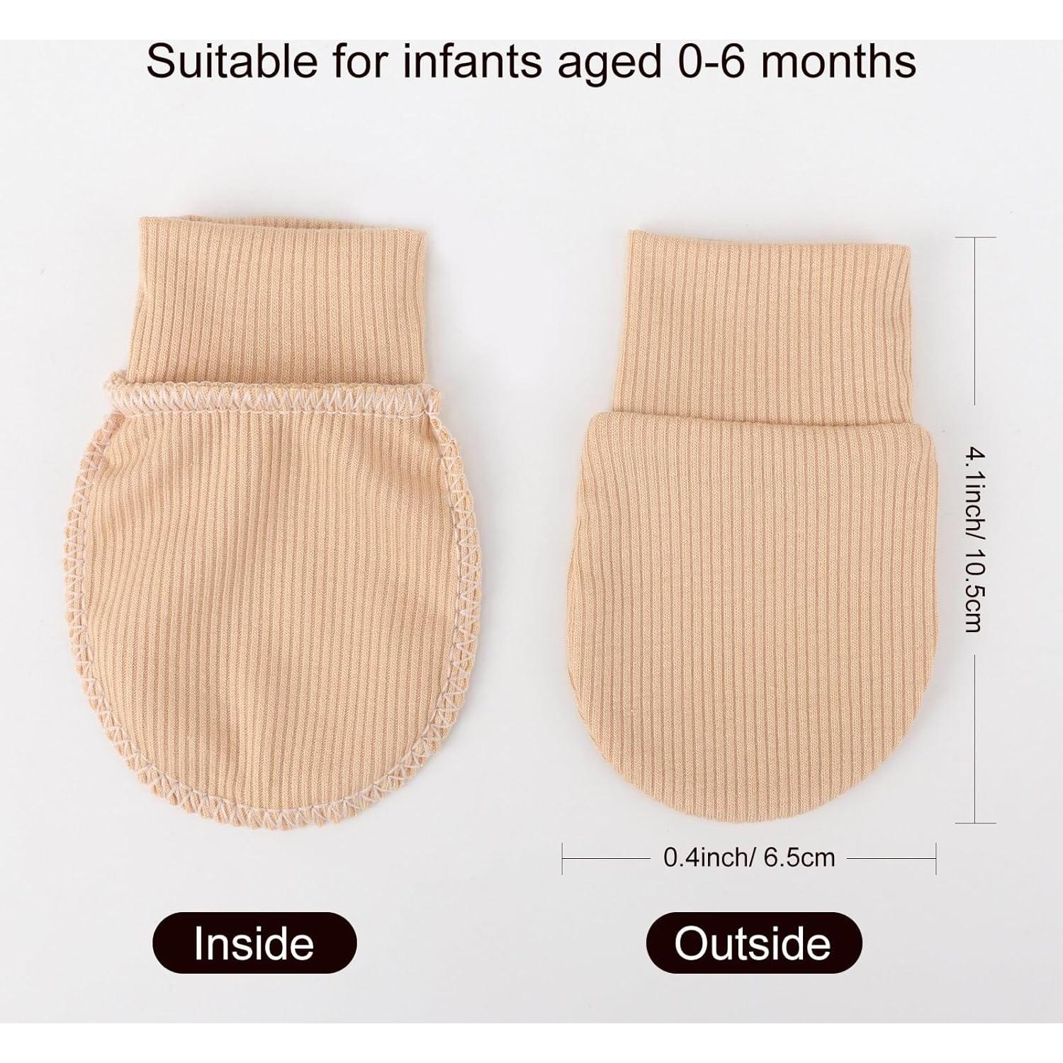 Manoplas para Bebés BQUBO 6 Pares 0-6 Meses Unisex