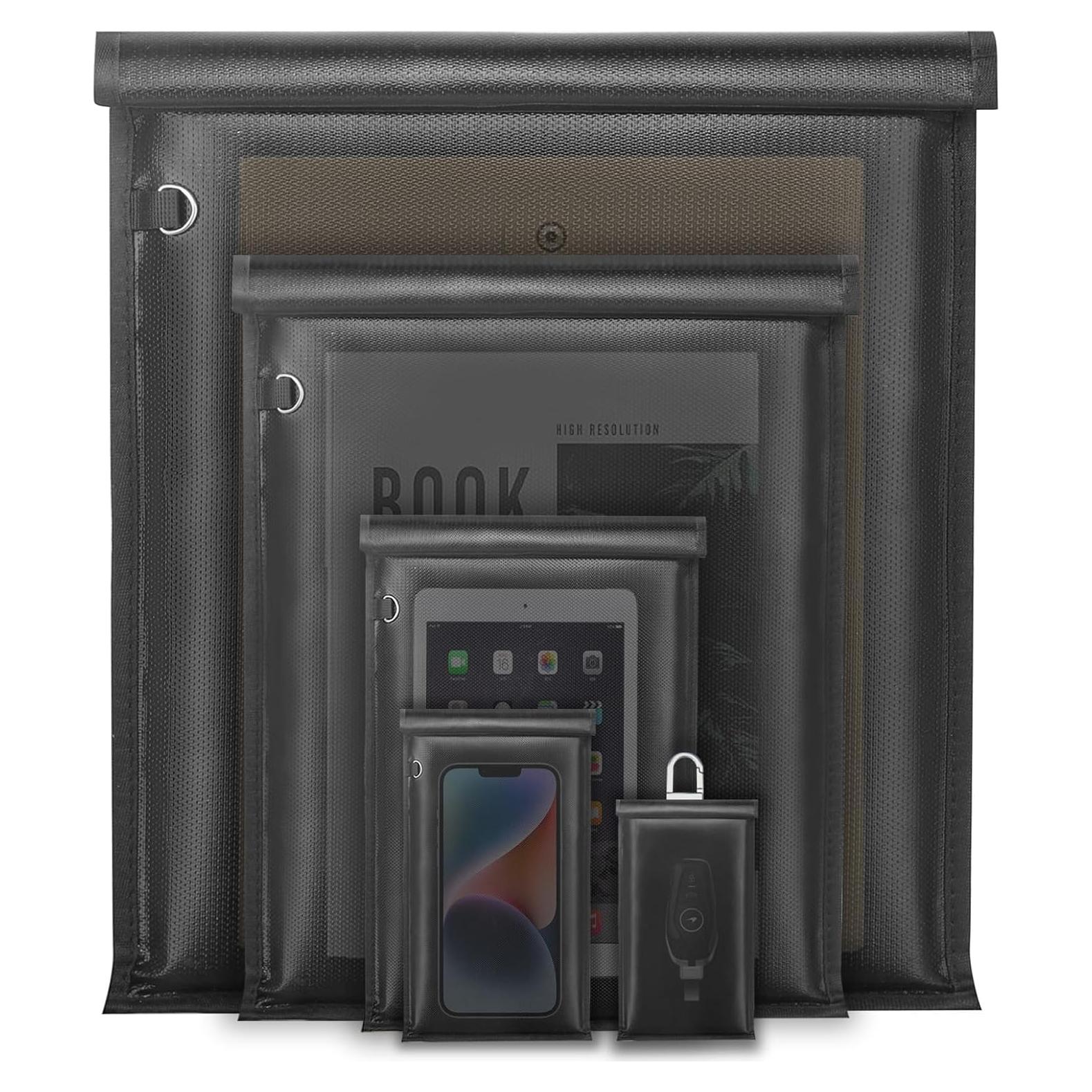 Bolsas Faraday Grandes - 5 Piezas para Laptops y Teléfonos