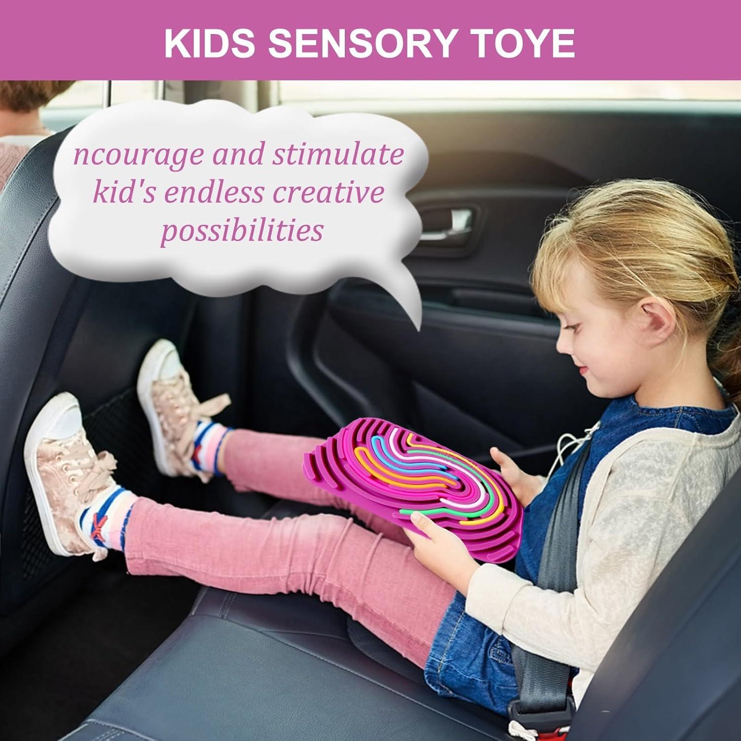 Tablero de Actividad Sensorial AGSDGAWD - Juguete Antiestrés Rectangular