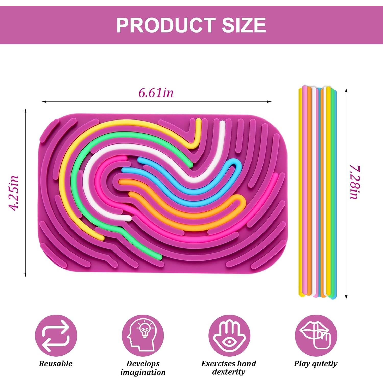 Tablero de Actividad Sensorial AGSDGAWD - Juguete Antiestrés Rectangular