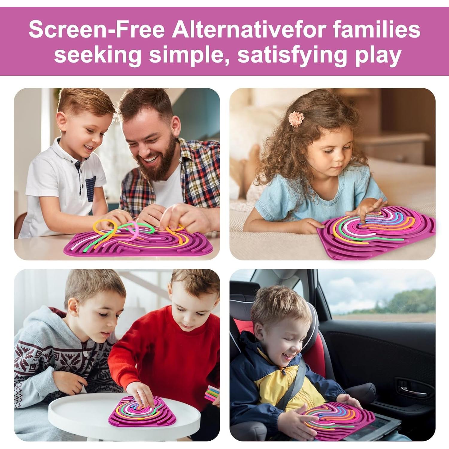 Tablero de Actividad Sensorial AGSDGAWD - Juguete Antiestrés Rectangular