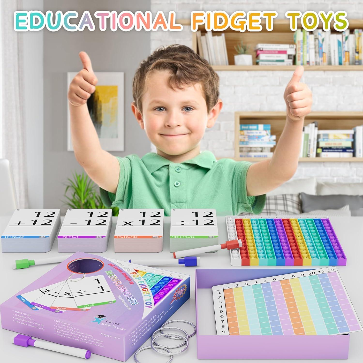 Juego Didáctico de Matemáticas Pop It DECAI - Tarjetas 4-8 Años