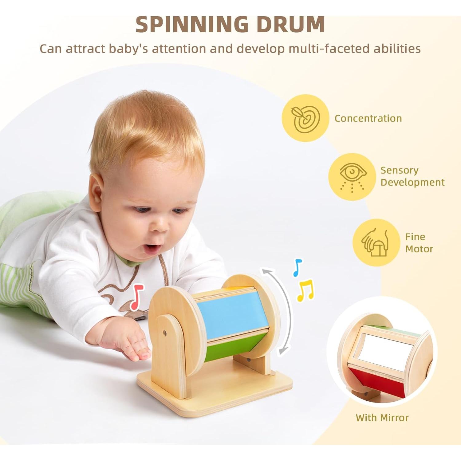 Set de Juguetes Montessori OOOK 0-6 Meses - 7 en 1