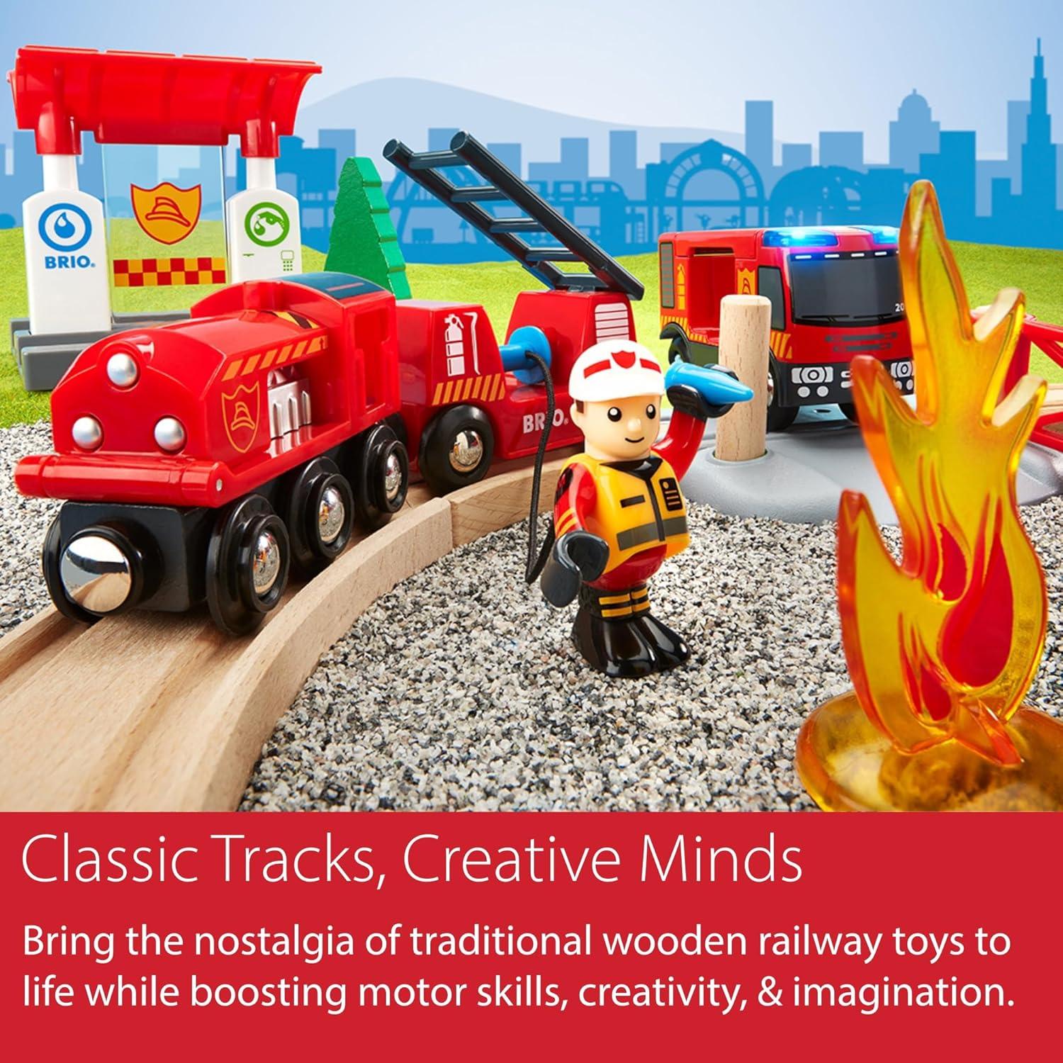 Conjunto de Bomberos de Rescate BRIO 33815 - 18 Piezas