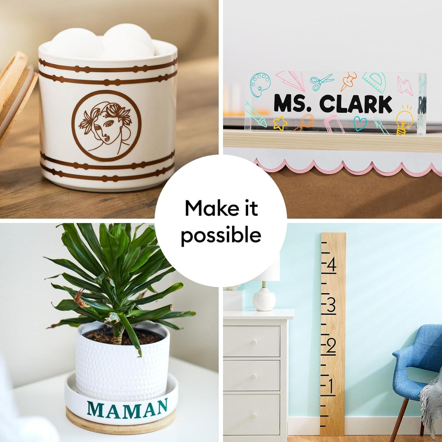 Vinilo Permanente Cricut Joy, Paquete de Muestra 6 Hojas