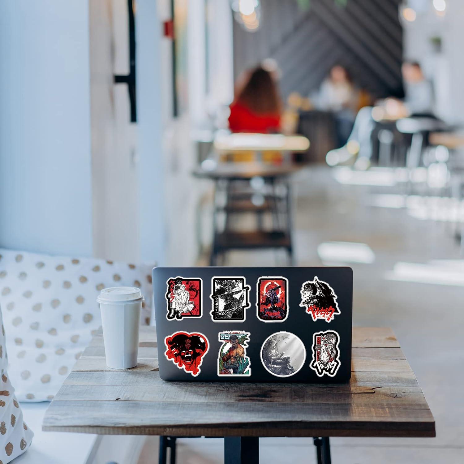 75 Pegatinas de Anime Berserk UYNIIAW Impermeables 9.1x8.9cm