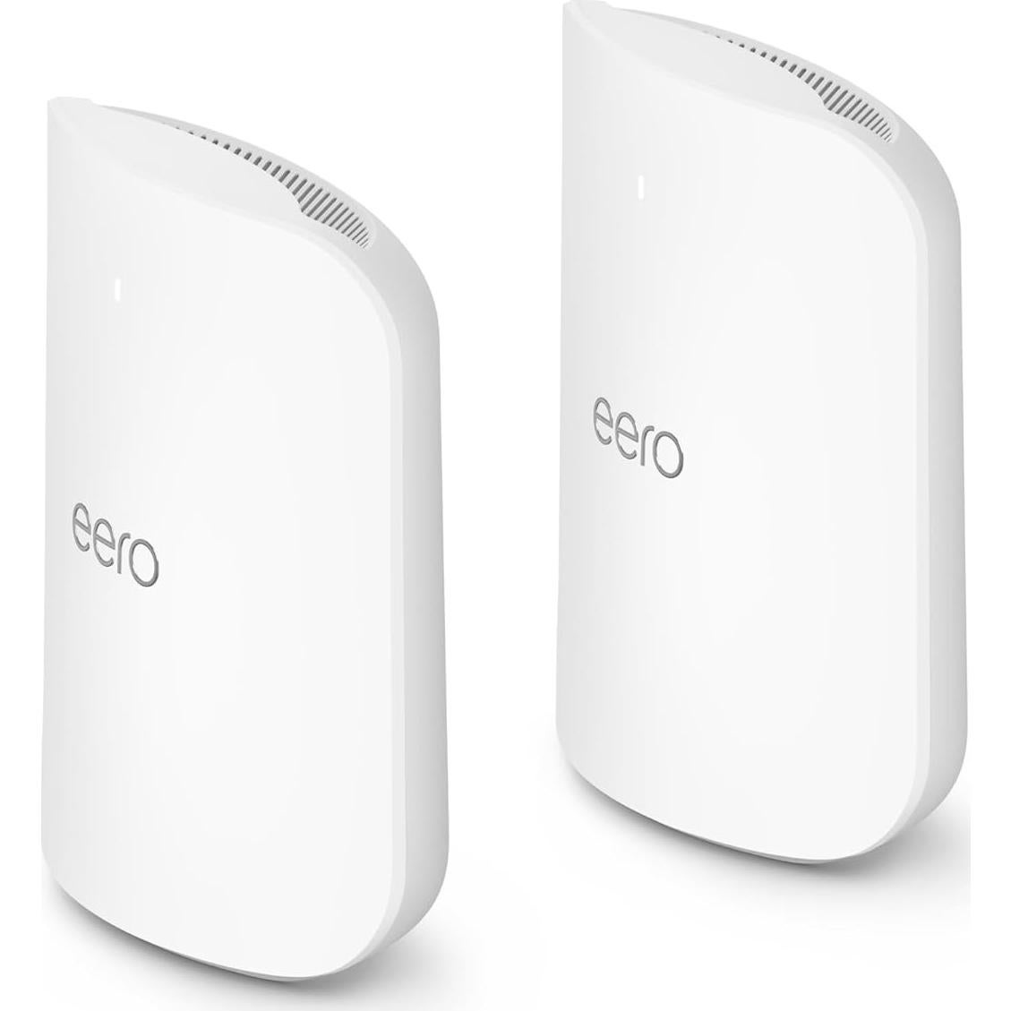 Amazon eero Max 7 mesh wifi system with eero Plus annual (auto-renews) - Supports internet plans up to 10 Gbps, Coverage up to 5,000 sq. ft., Connect 500+ devices, 2-pack