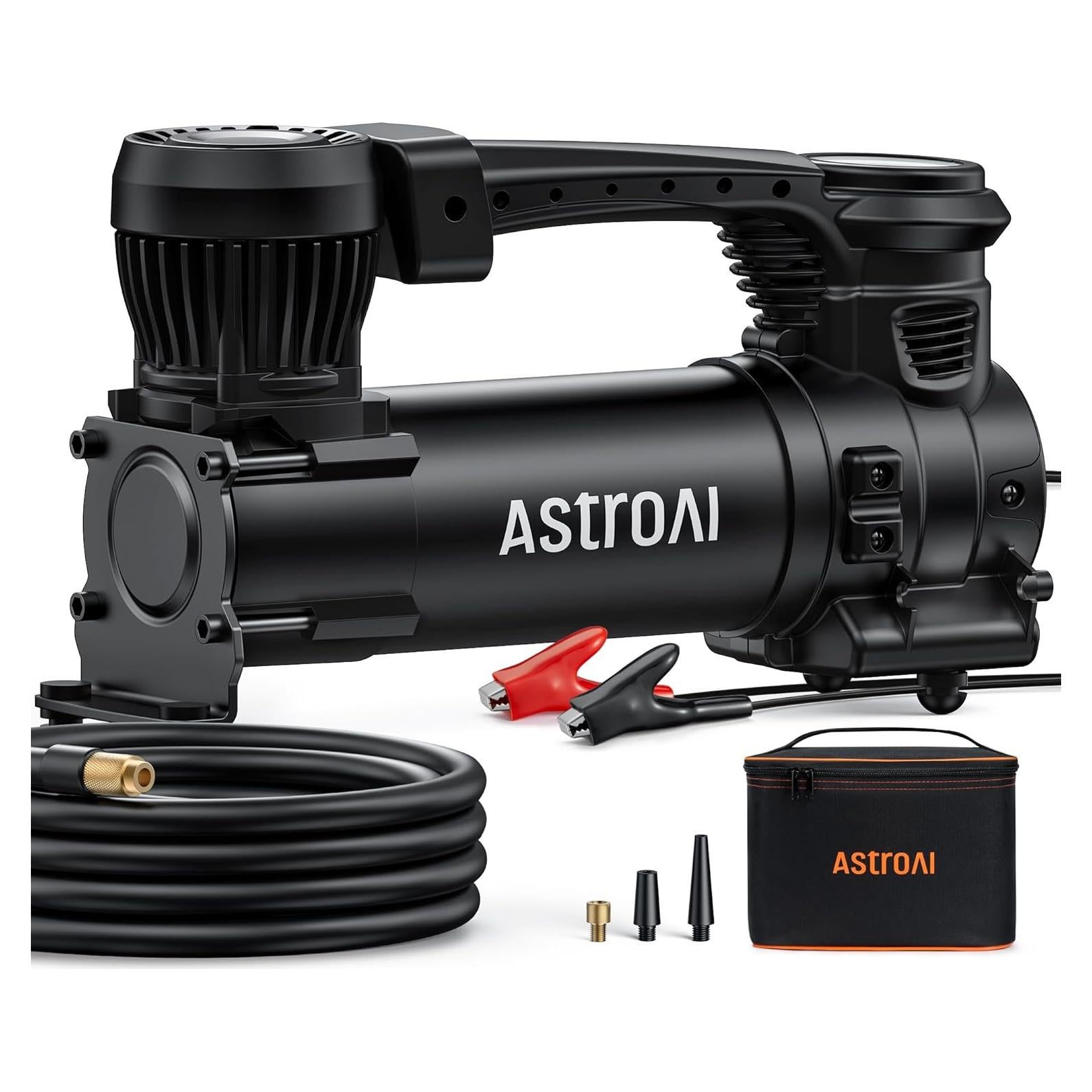Compresor de Aire AstroAI T3 12V Portátil 3.02kg con Luz LED
