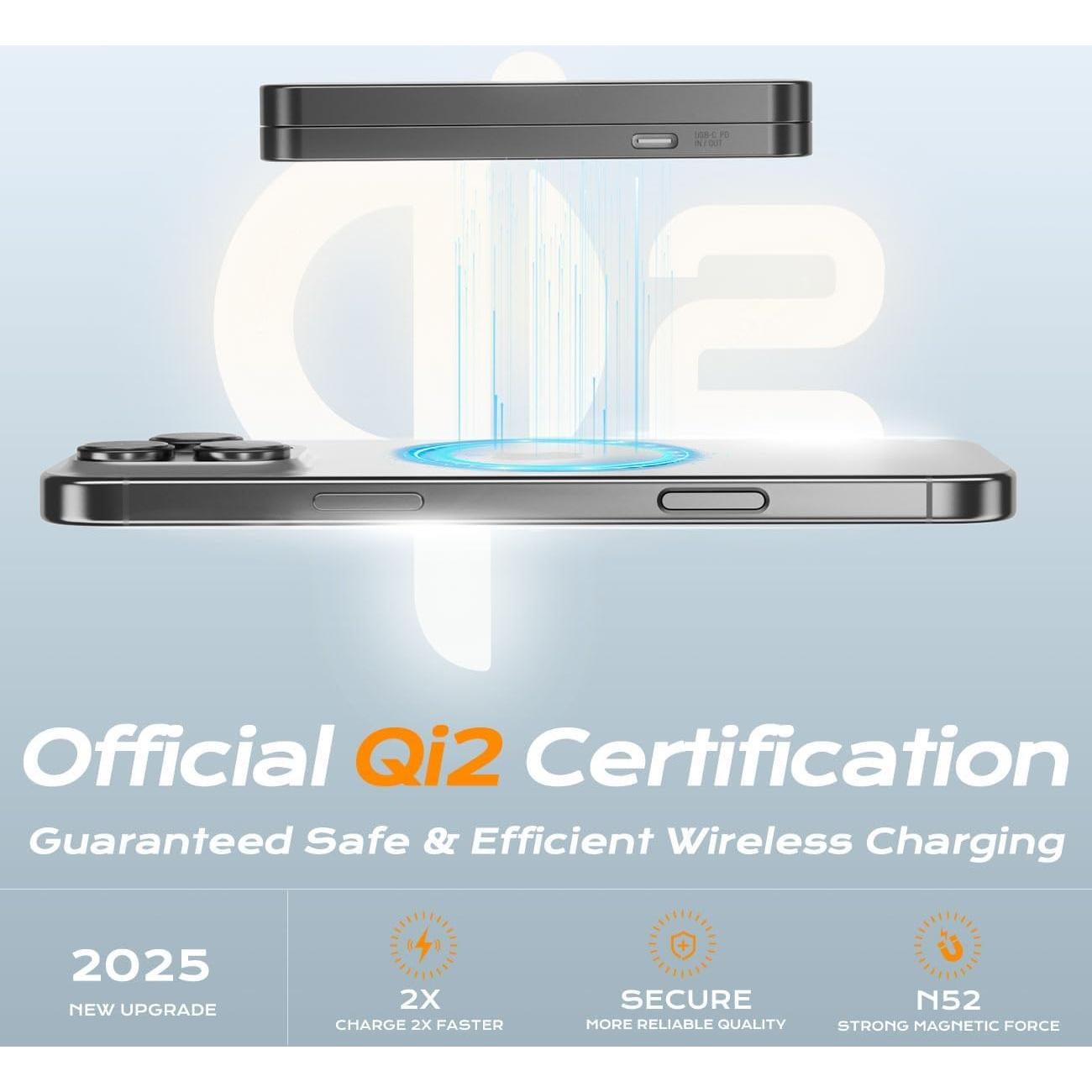 Cargador Portátil Magnético KU XIU K2 5000mAh 15W Carga Rápida