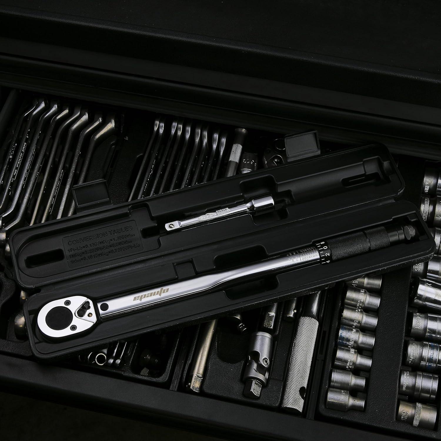 Llave de Torque Dinamométrica EPAuto 1/2" 10-150 ft-lb