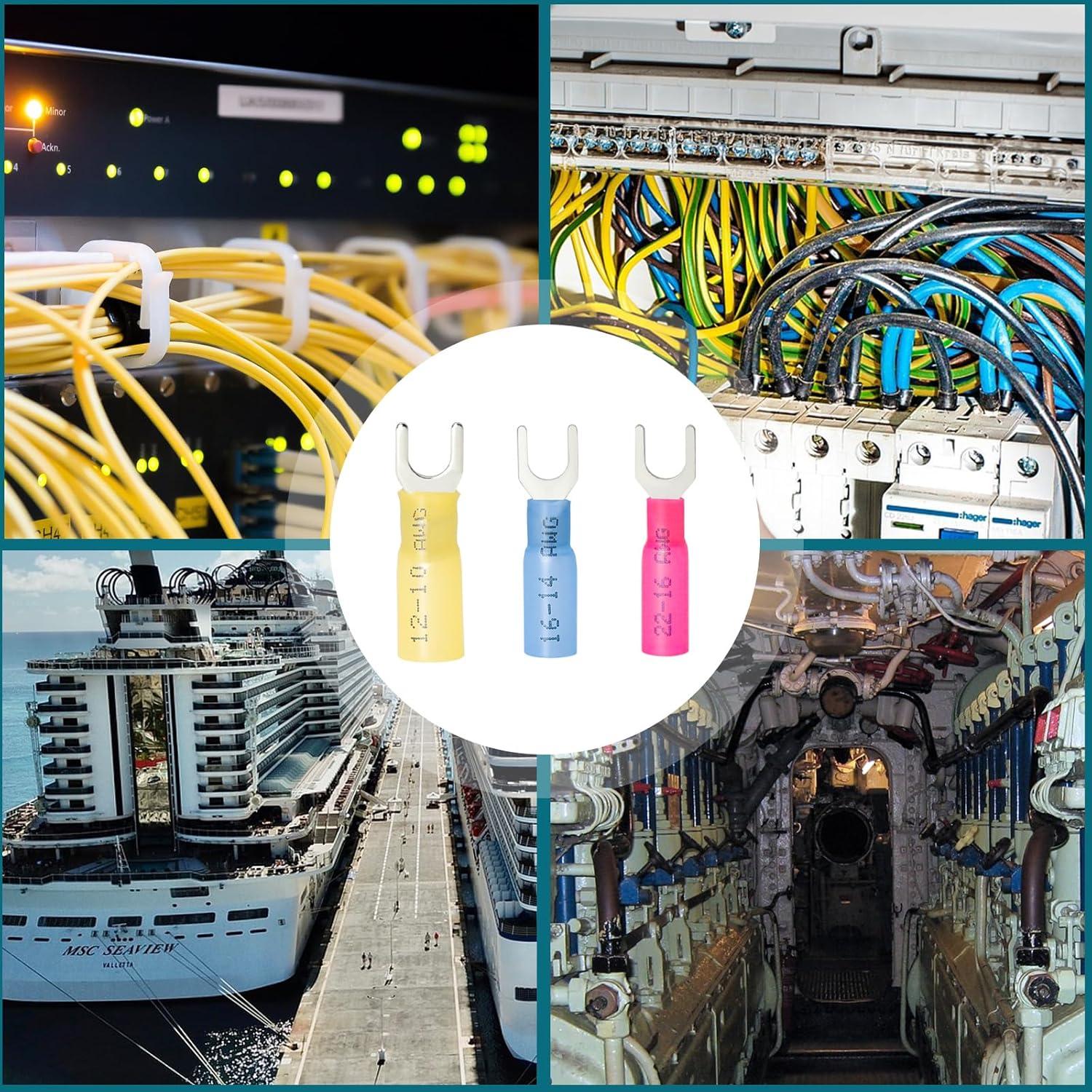 80 Conectores de Horquilla ZONBANG 12-10AWG Impermeables