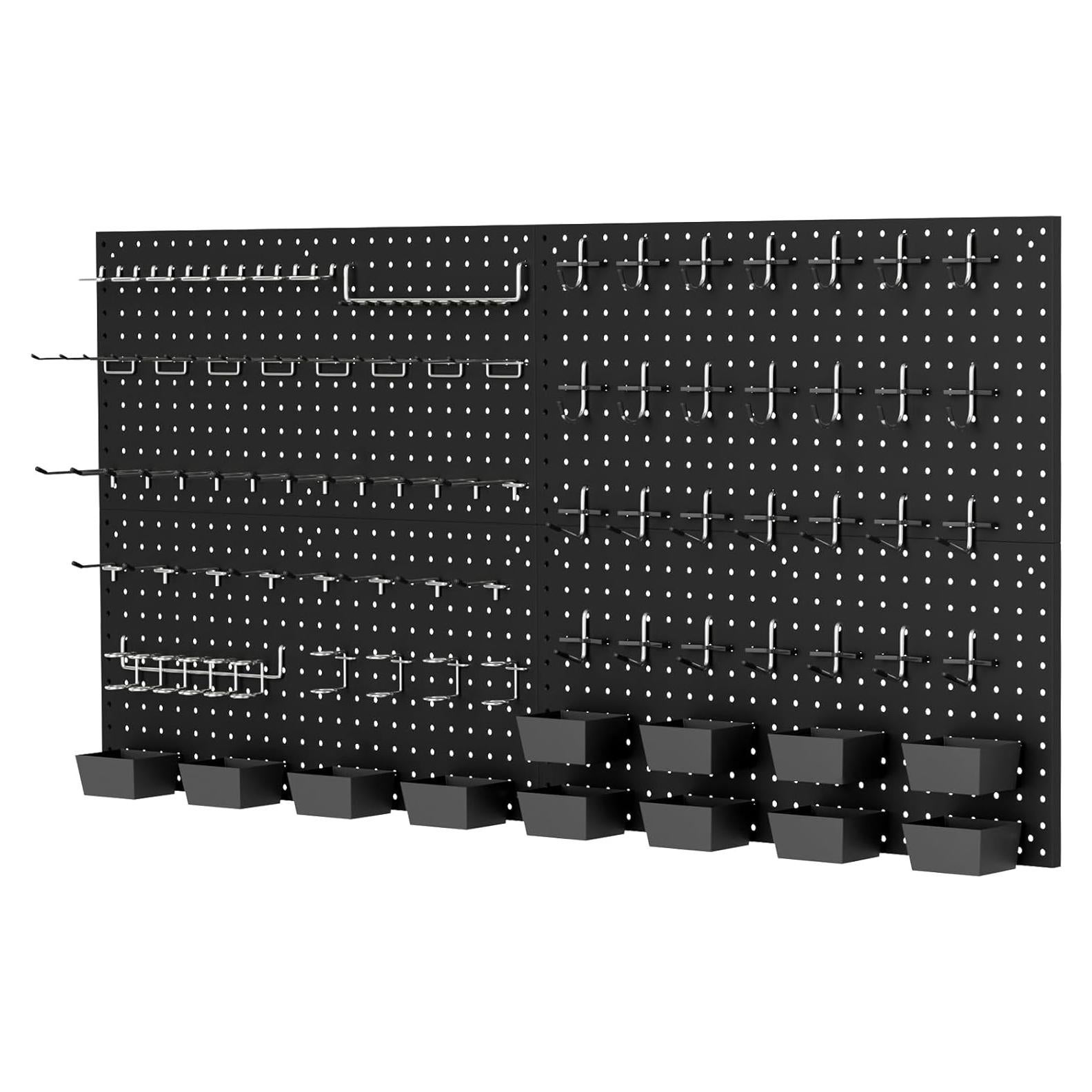 Kit de Paneles de Metal Daanxw 158PCS con Ganchos 30.48x60.96cm