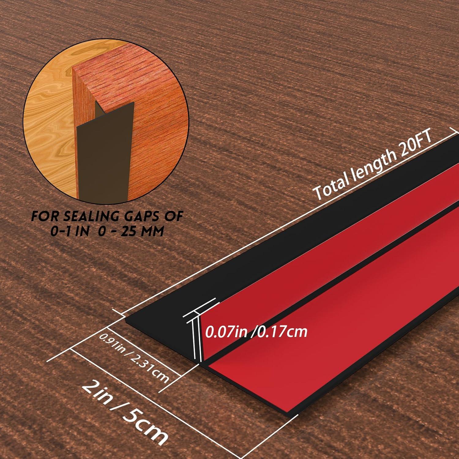 Sello de puerta con burlete T Floatlive 6.1m silicona negra