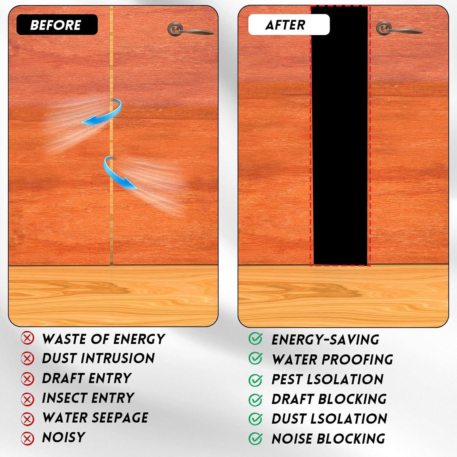 Sello de puerta con burlete T Floatlive 6.1m silicona negra