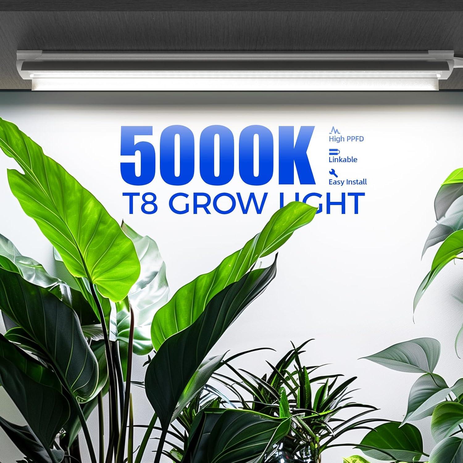 Luces de Cultivo Barrina T8 2FT 5000K Espectro Completo 144W