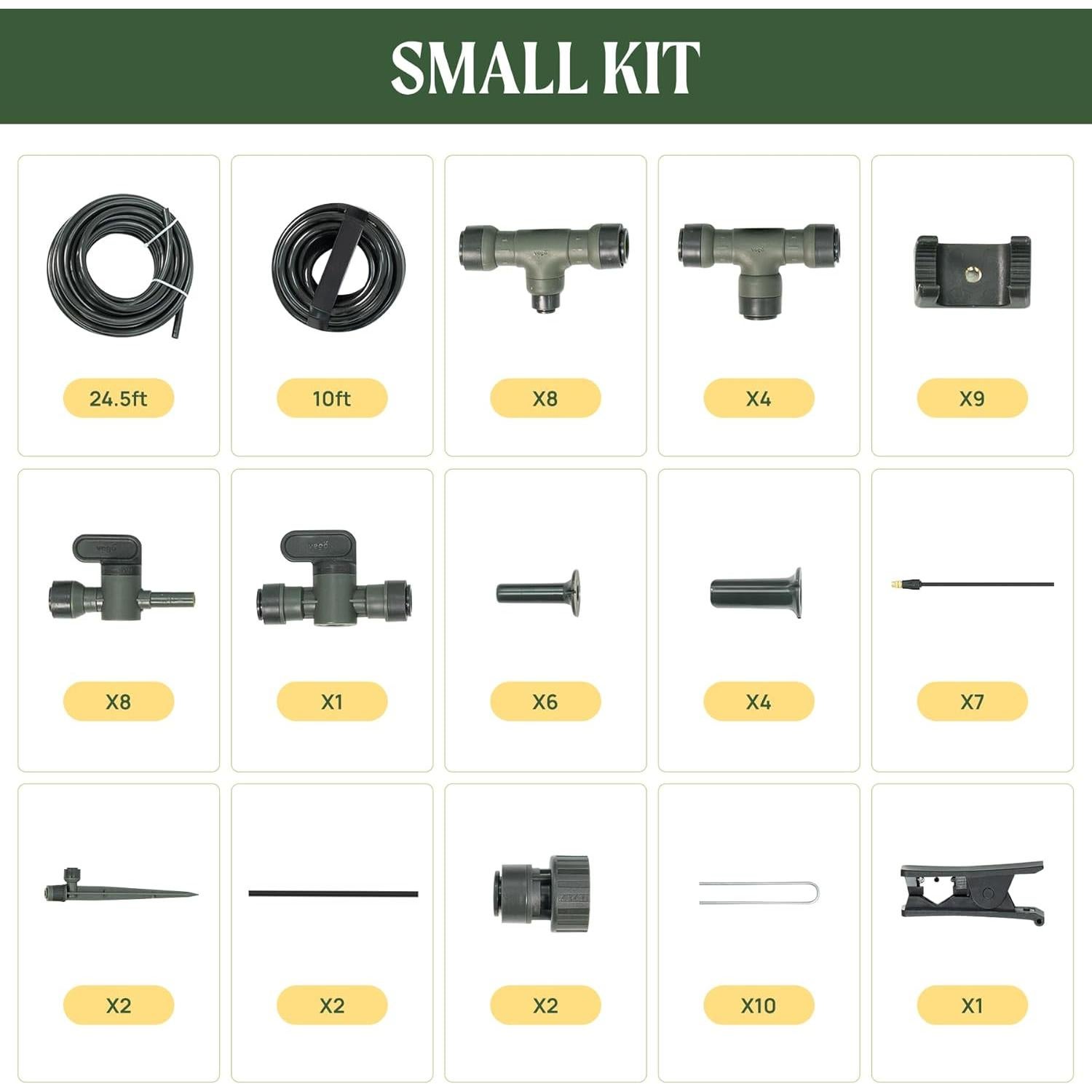 Kit de Riego por Goteo Vego Garden - 7.62m para Jardín
