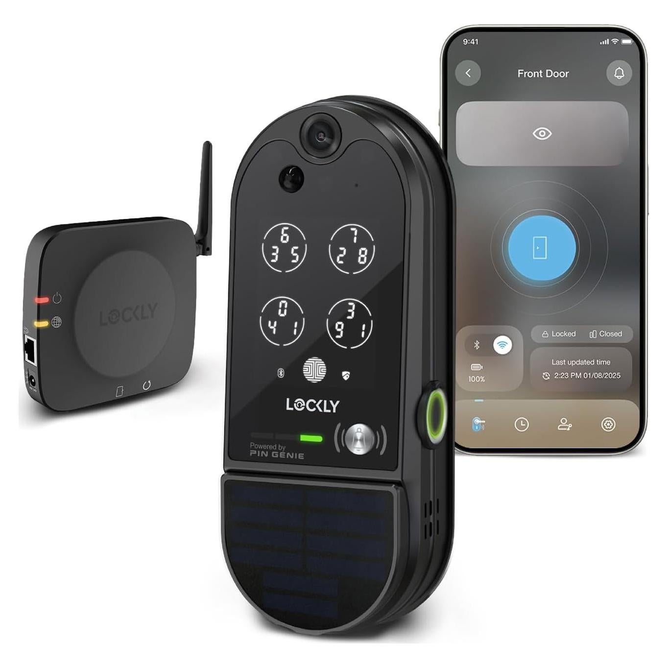 Cerradura Inteligente Lockly Vision Elite con Cámara HD y Timbre